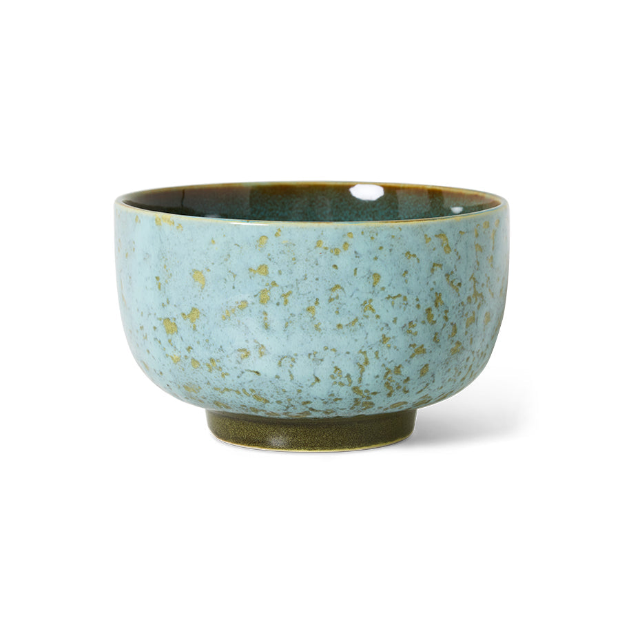 HKLiving 70's Noodle Bowl Dada - Verdigris op witte achtergrond