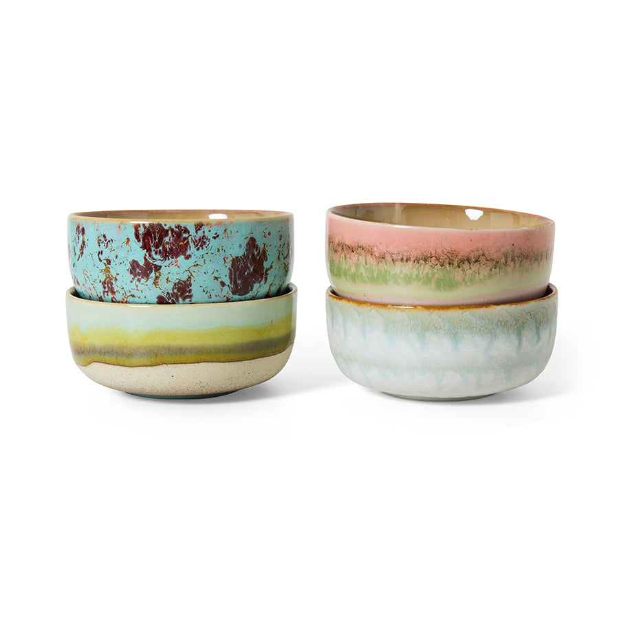 HKLiving 70's Dessert Bowl Impression - Glaze