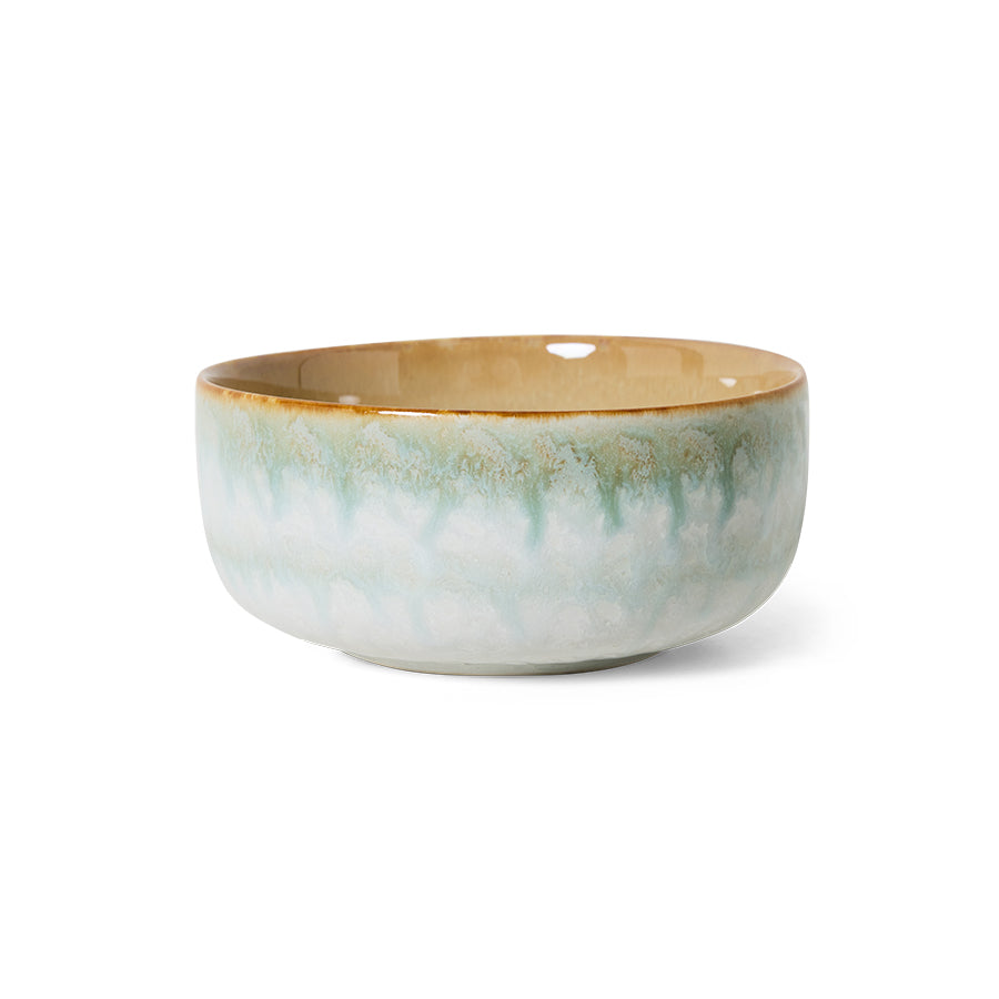 HKLiving 70's Dessert Bowl Impression - Petal op witte achtergrond
