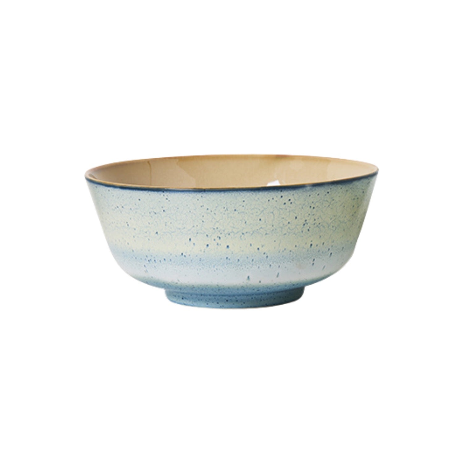 HKLiving 70's Ramen Bowl Minimalist - Ripple op witte achtergrond