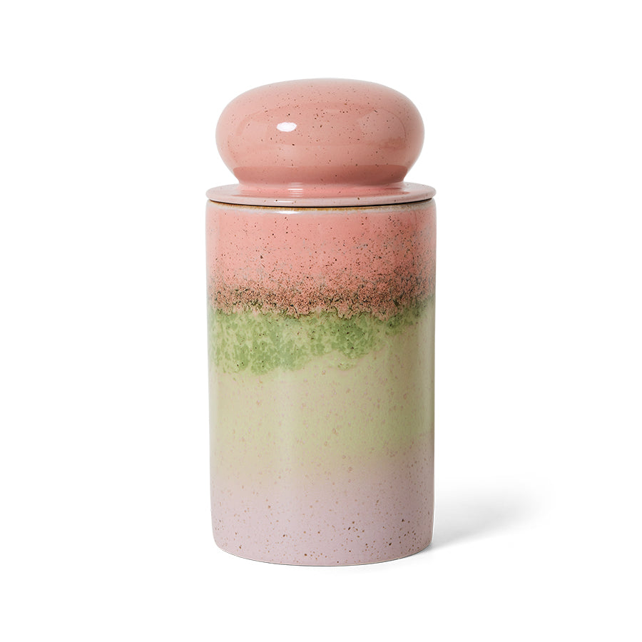 HKLiving 70's Voorraadpot - Glaze op witte achtergrond