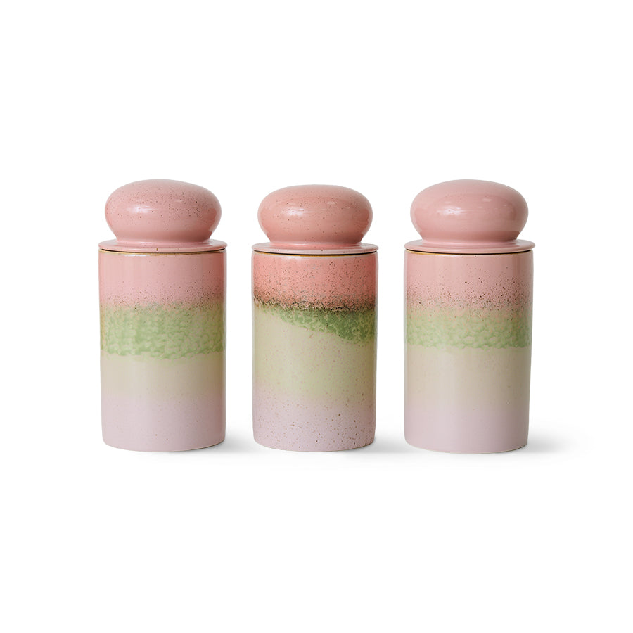 HKLiving 70's Voorraadpot - Glaze