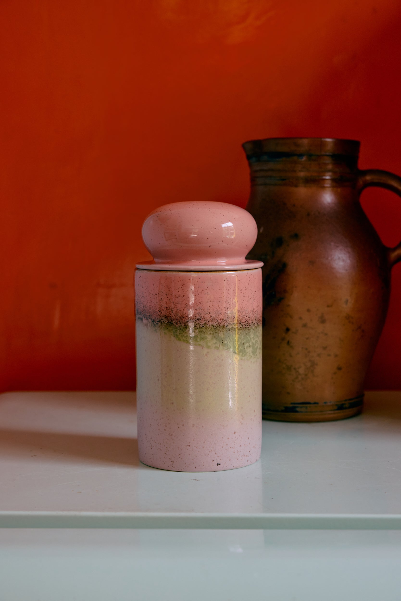 HKLiving 70's Voorraadpot - Glaze