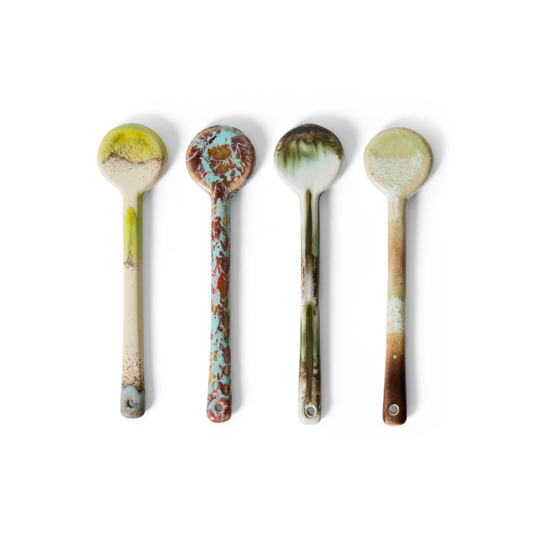 HKLiving 70's Lepels M - 4 stuks - Blend