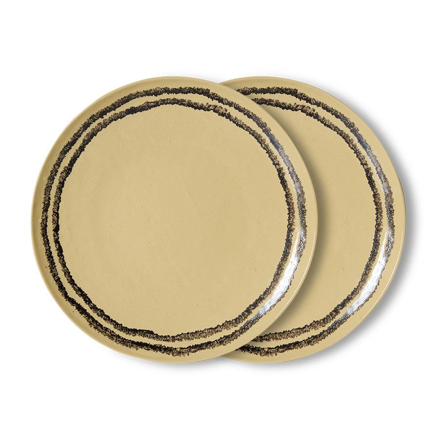 HKLiving 70's Dinerbord - Vanilla