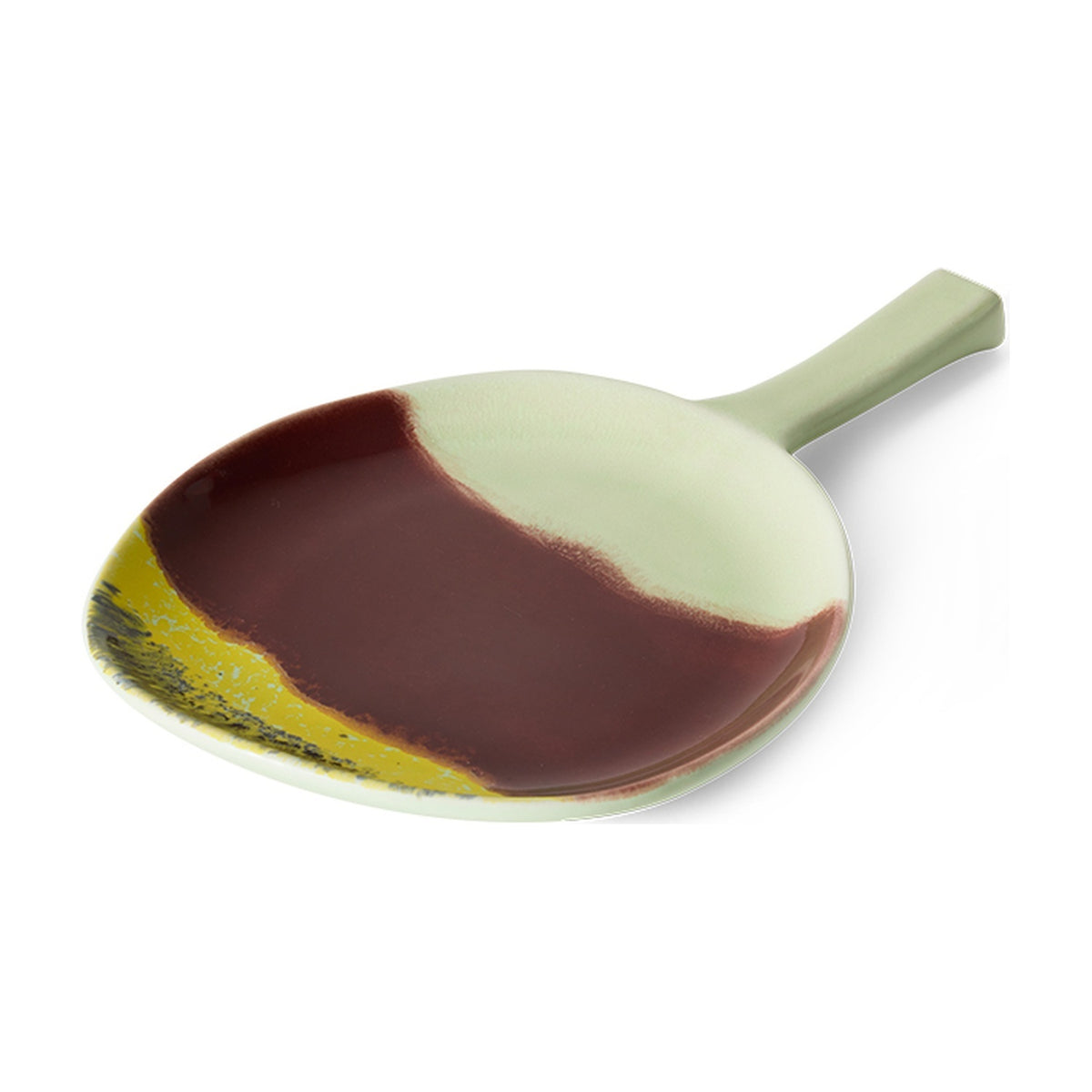 HKLiving 70's Serveerschaal Cherry, schuin bovenaanzicht met handvat