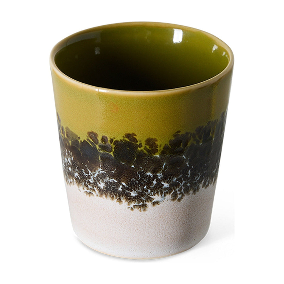 HKLiving 70's Koffiemok - Truffle op witte achtergrond