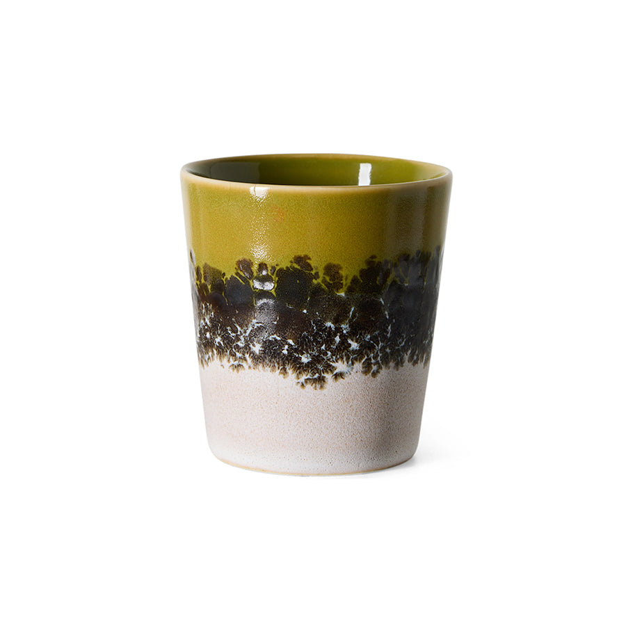 HKLiving 70's Koffiemok Truffle, zijaanzicht