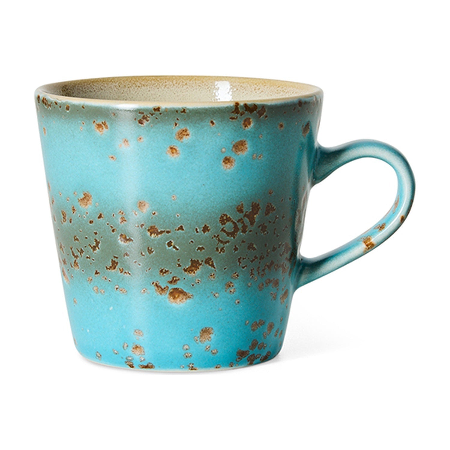 HKLiving 70's Americano Mok - Aqua op witte achtergrond