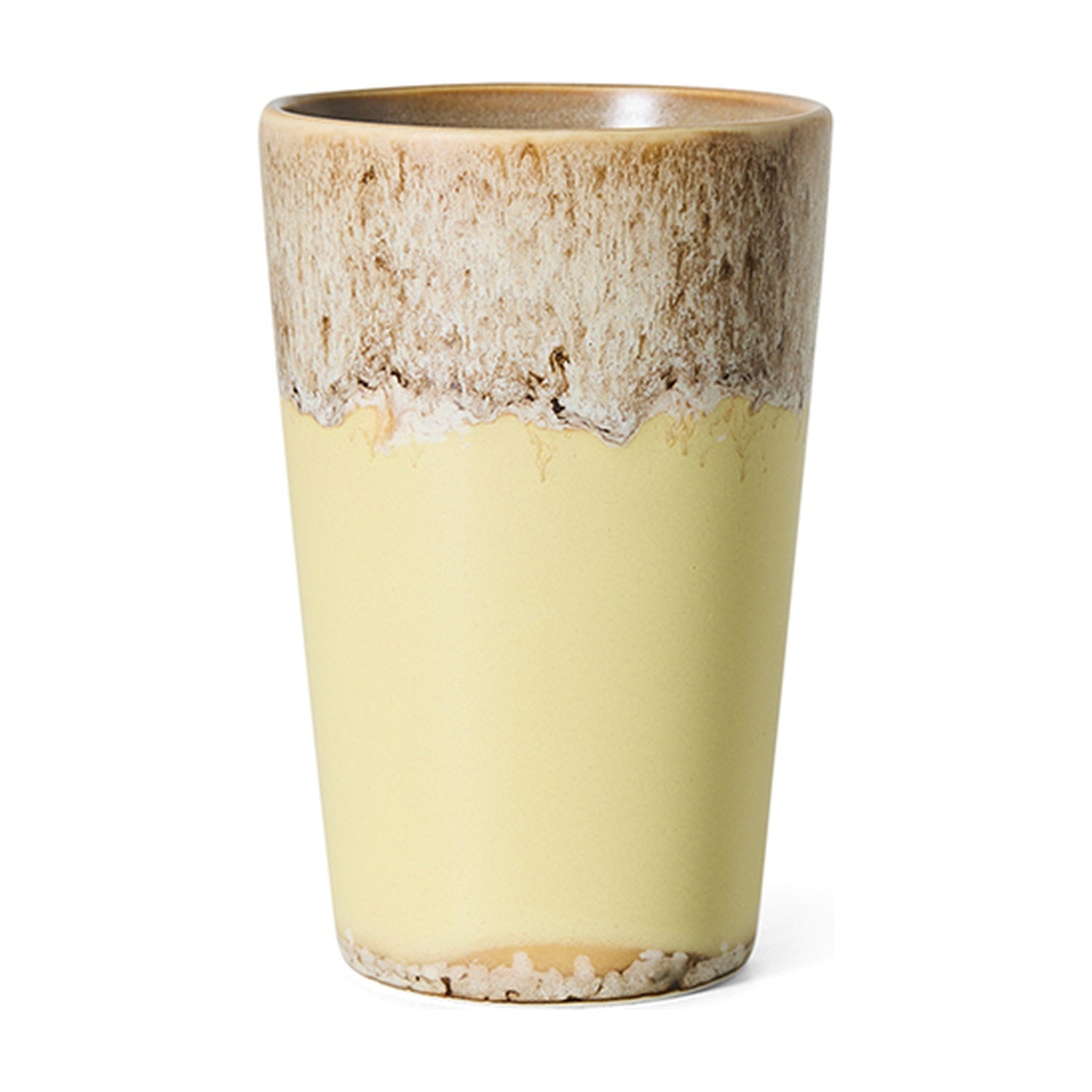 HKLiving 70's Theemok - Custard op witte achtergrond