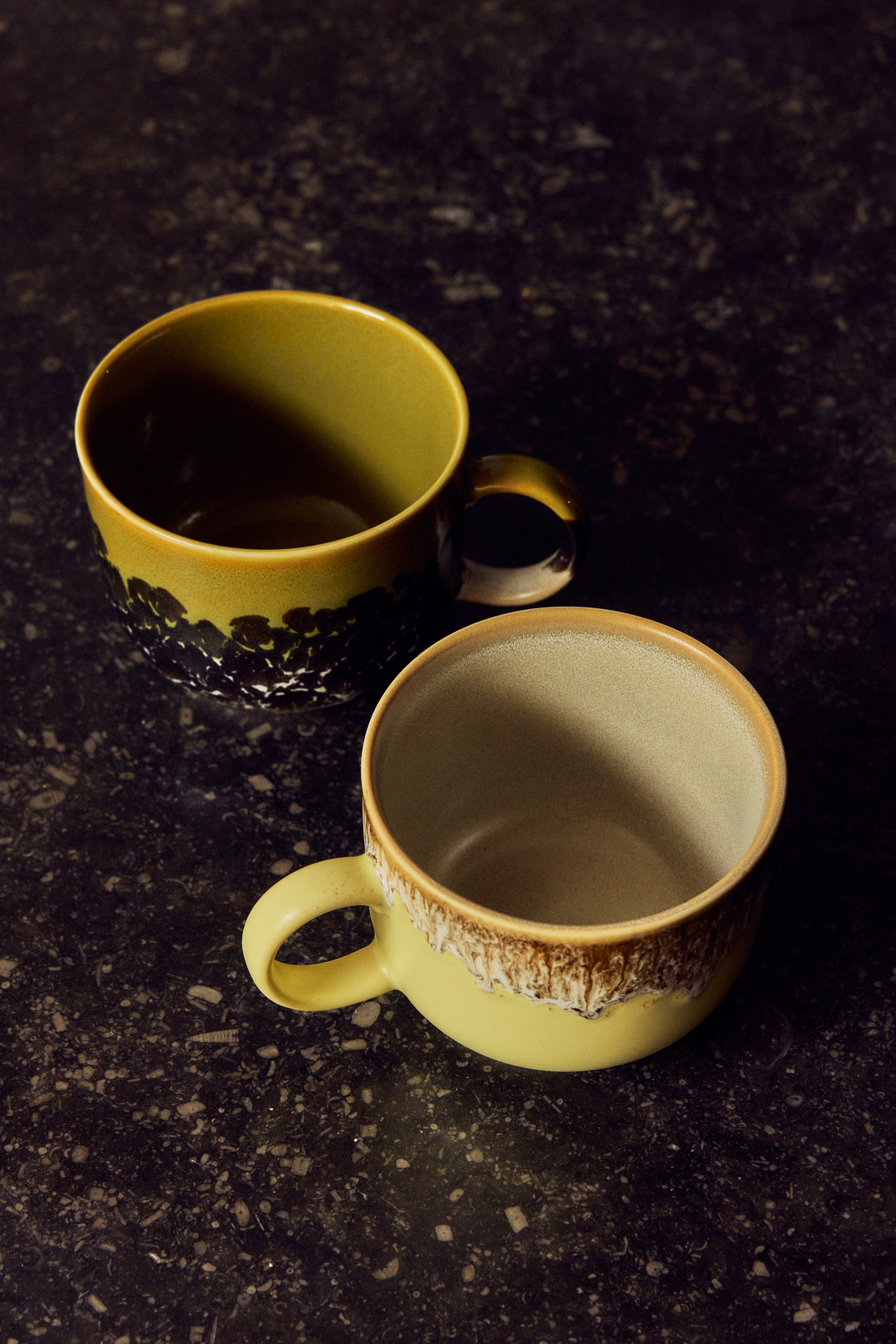 HKLiving 70's Theemok Custard met oor op een schoteltje