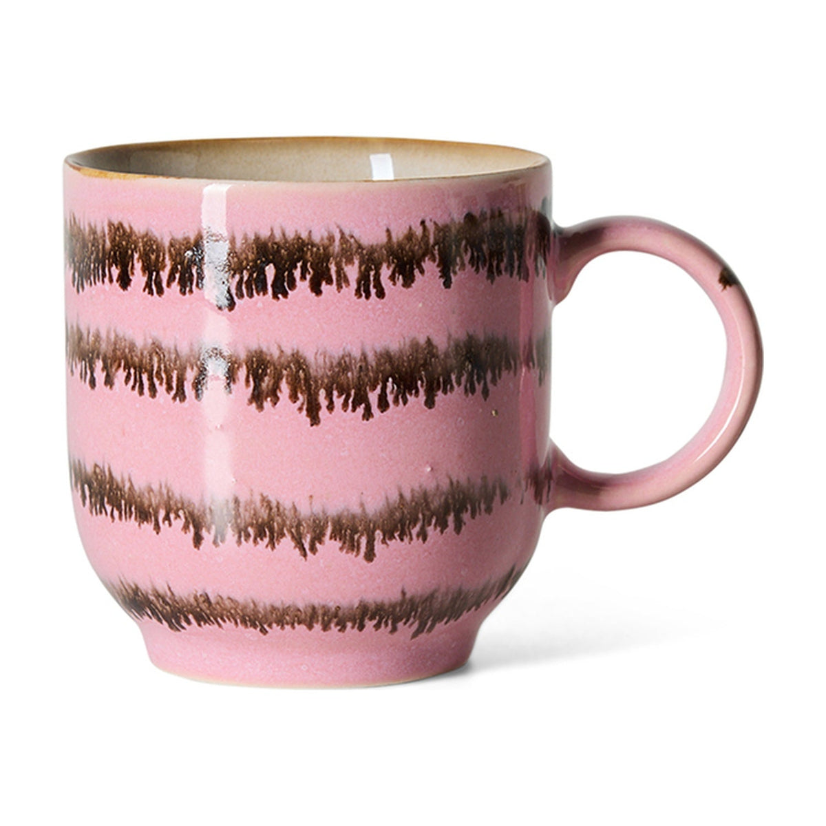HKLiving 70's Koffiemok met Oor - Bubble op witte achtergrond