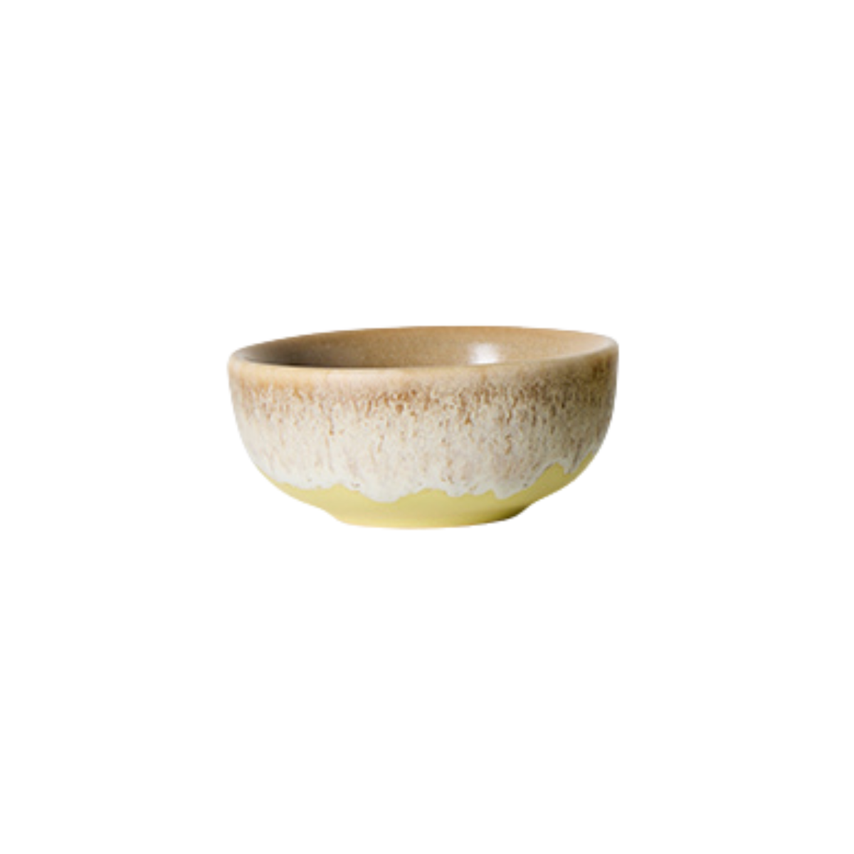 HKLiving 70's Schaaltje XS Caramelized - Custard op witte achtergrond