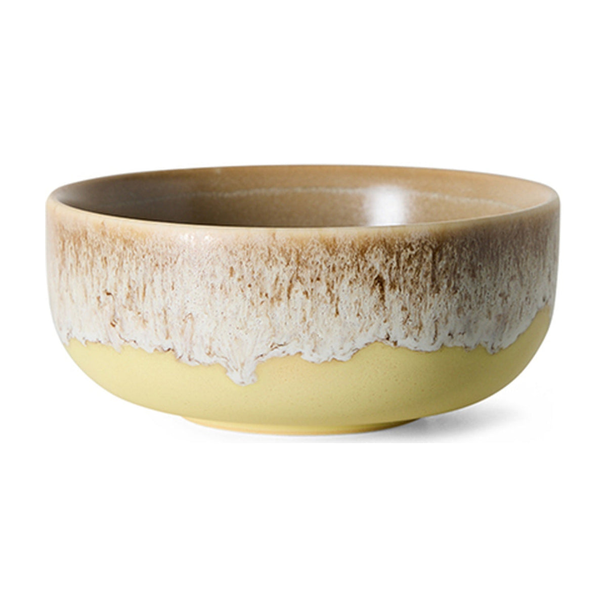 HKLiving 70's Tapas Bowl Sweet - Custard op witte achtergrond