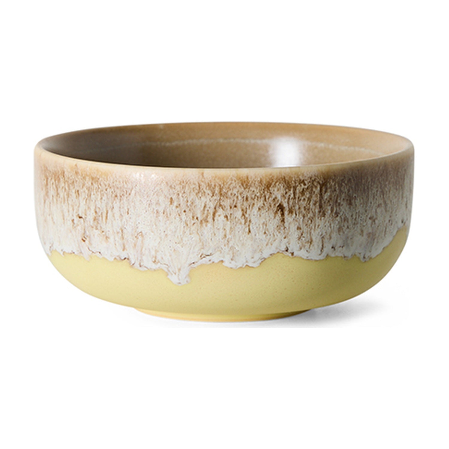 HKLiving 70's Tapas Bowl Sweet - Custard op witte achtergrond