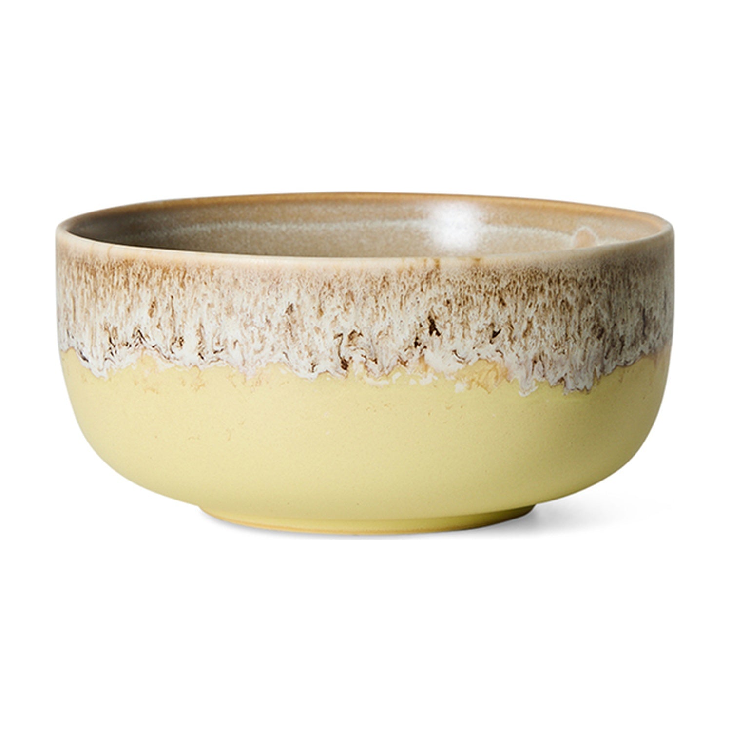 HKLiving 70's Dessert Bowl Grand - Custard op witte achtergrond