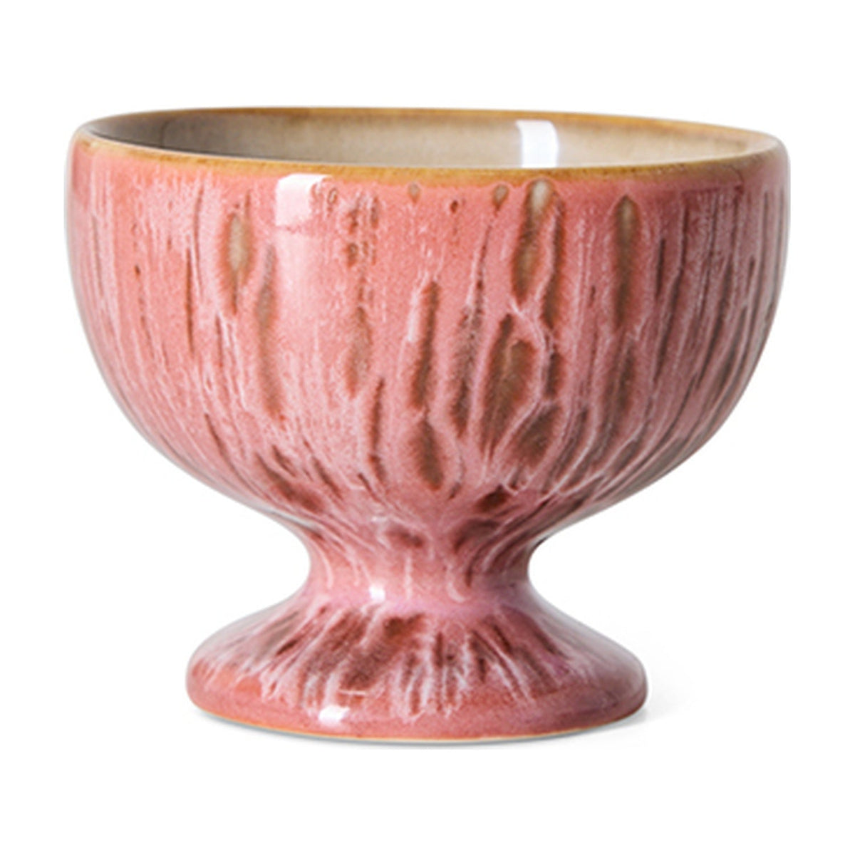 HKLiving 70's Small Coupe - Rhubarb op witte achtergrond