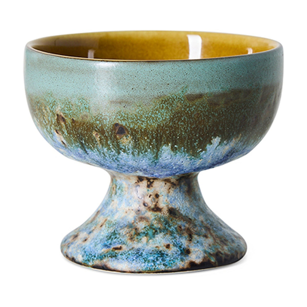HKLiving 70's Medium Coupe - Agave op witte achtergrond