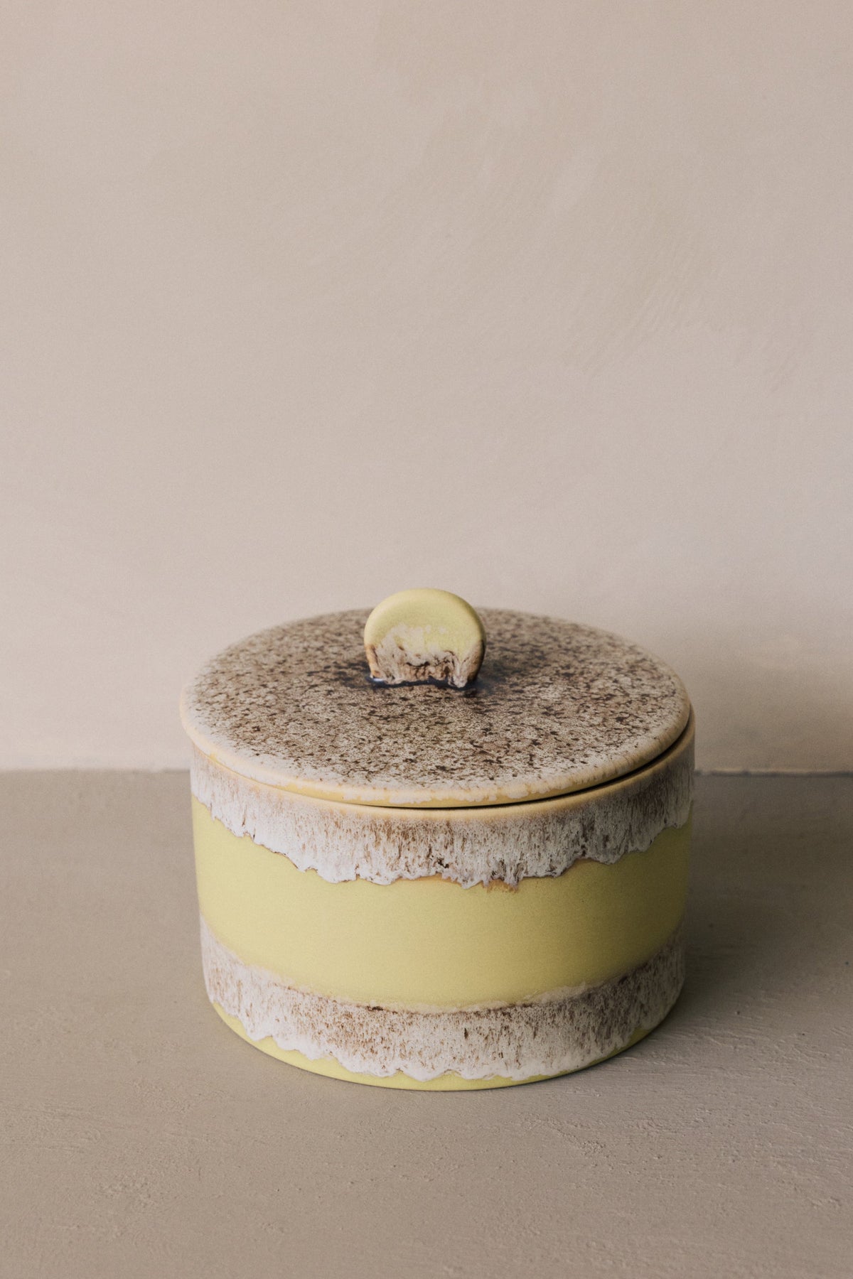 HKLiving 70's Koektrommel Custard zonder deksel