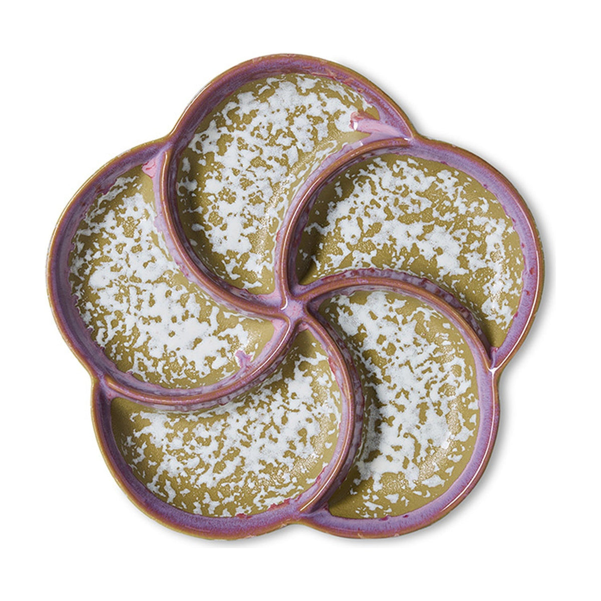HKLiving 70's Snackschaal - Deepsea op witte achtergrond