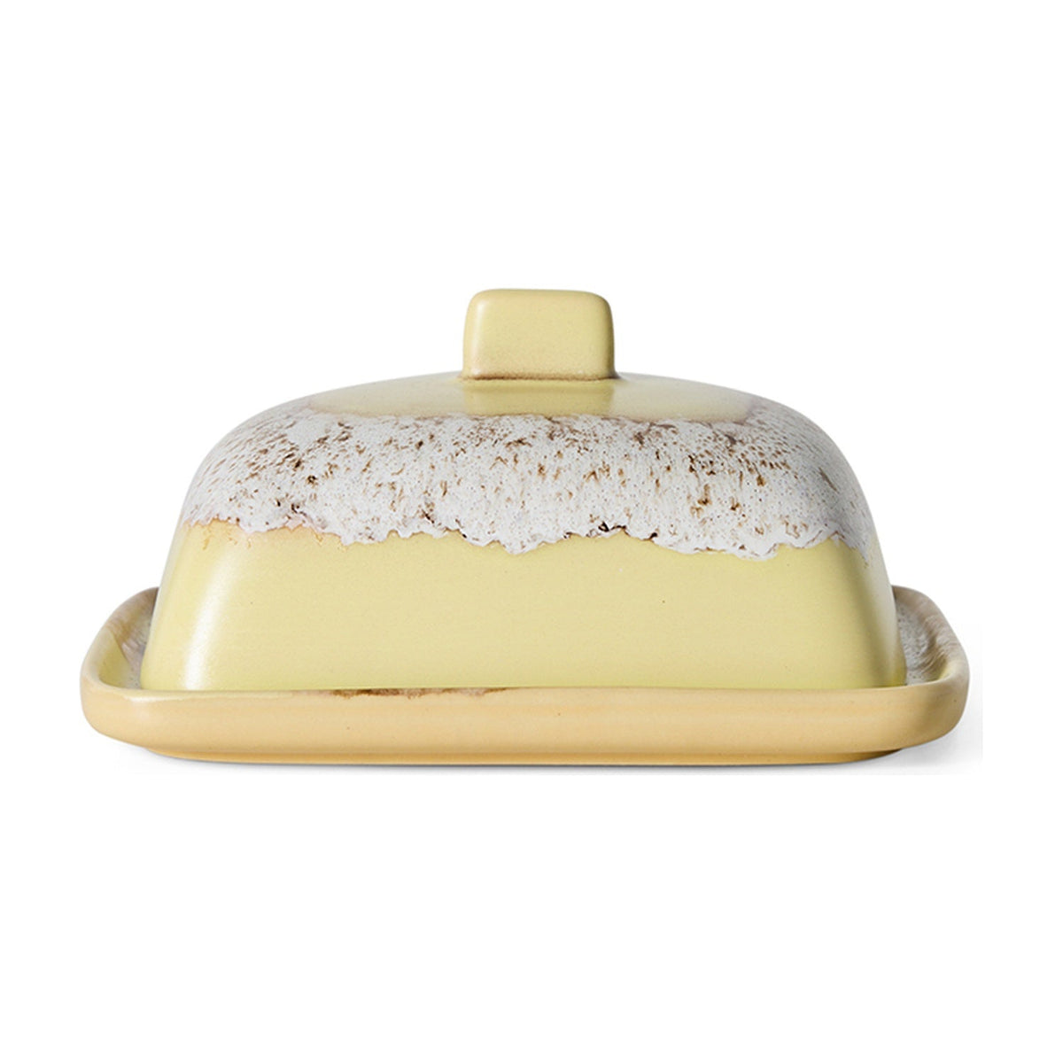 HKLiving 70's Botervloot - Custard op witte achtergrond