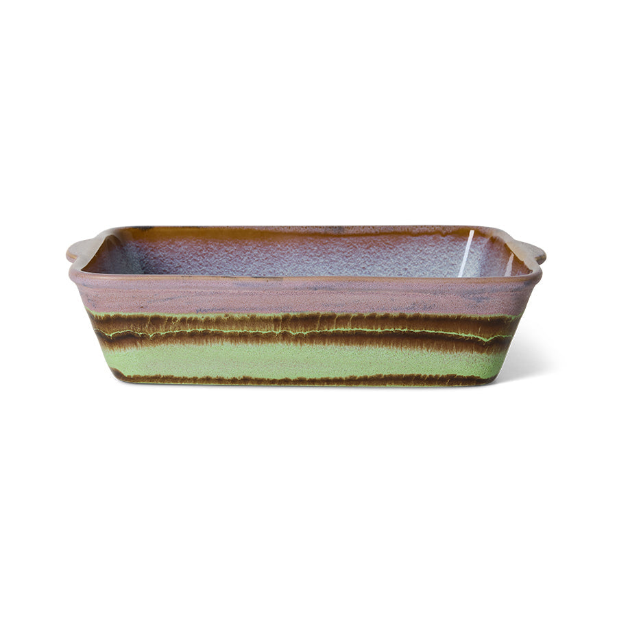 HKLiving 70's Ovenschaal Groot Mochi, zijaanzicht