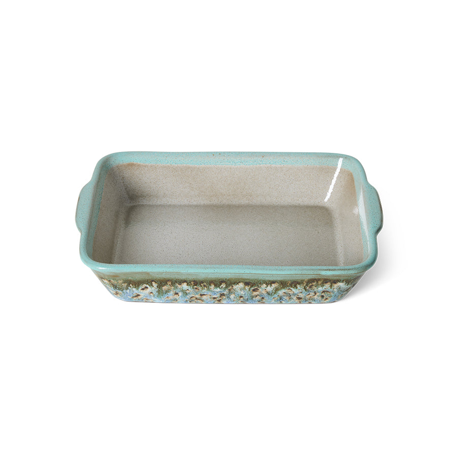 HKLiving 70's Ovenschaal Klein Fierce van bovenaf