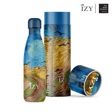 IZY Thermosfles Korenveld met Kraaien van Gogh - 500 ml, sfeerbeeld