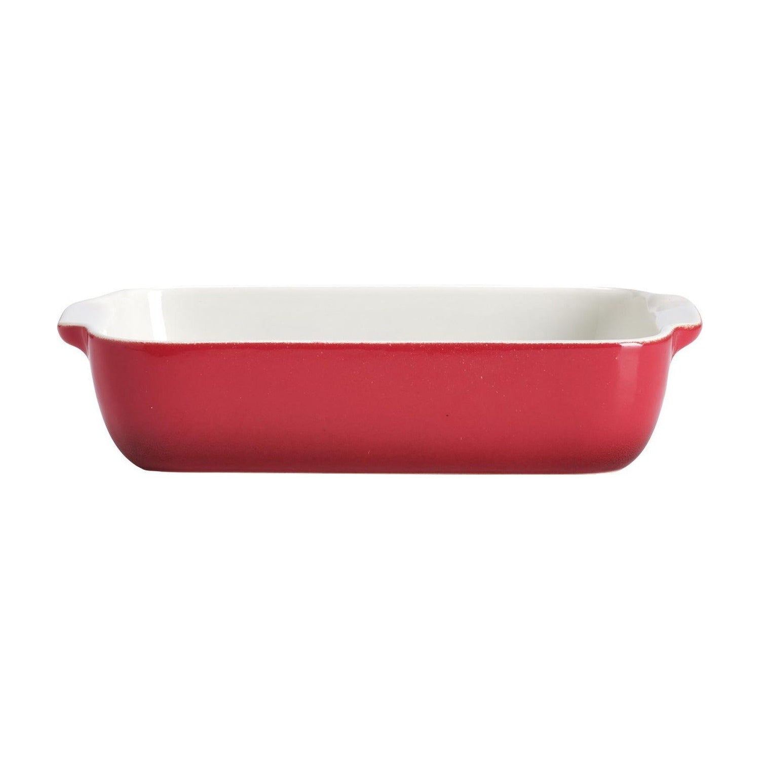 Sabatier Forno Ovenschaal Rechthoekig Rood - 24 x 14 cm op witte achtergrond