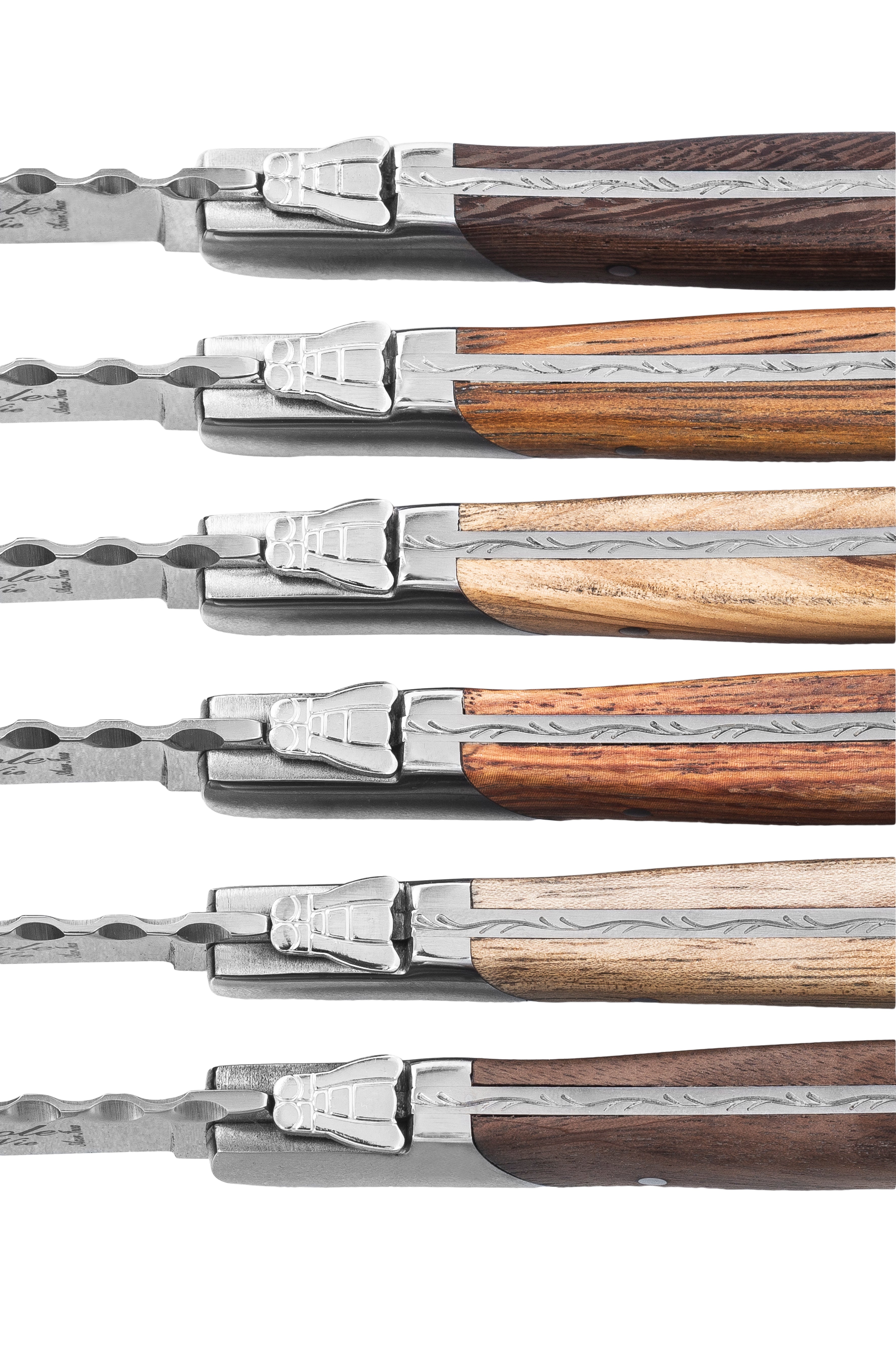 Laguiole Style de Vie Luxury Line Steakmessen 6-delig - Gemengd Hout