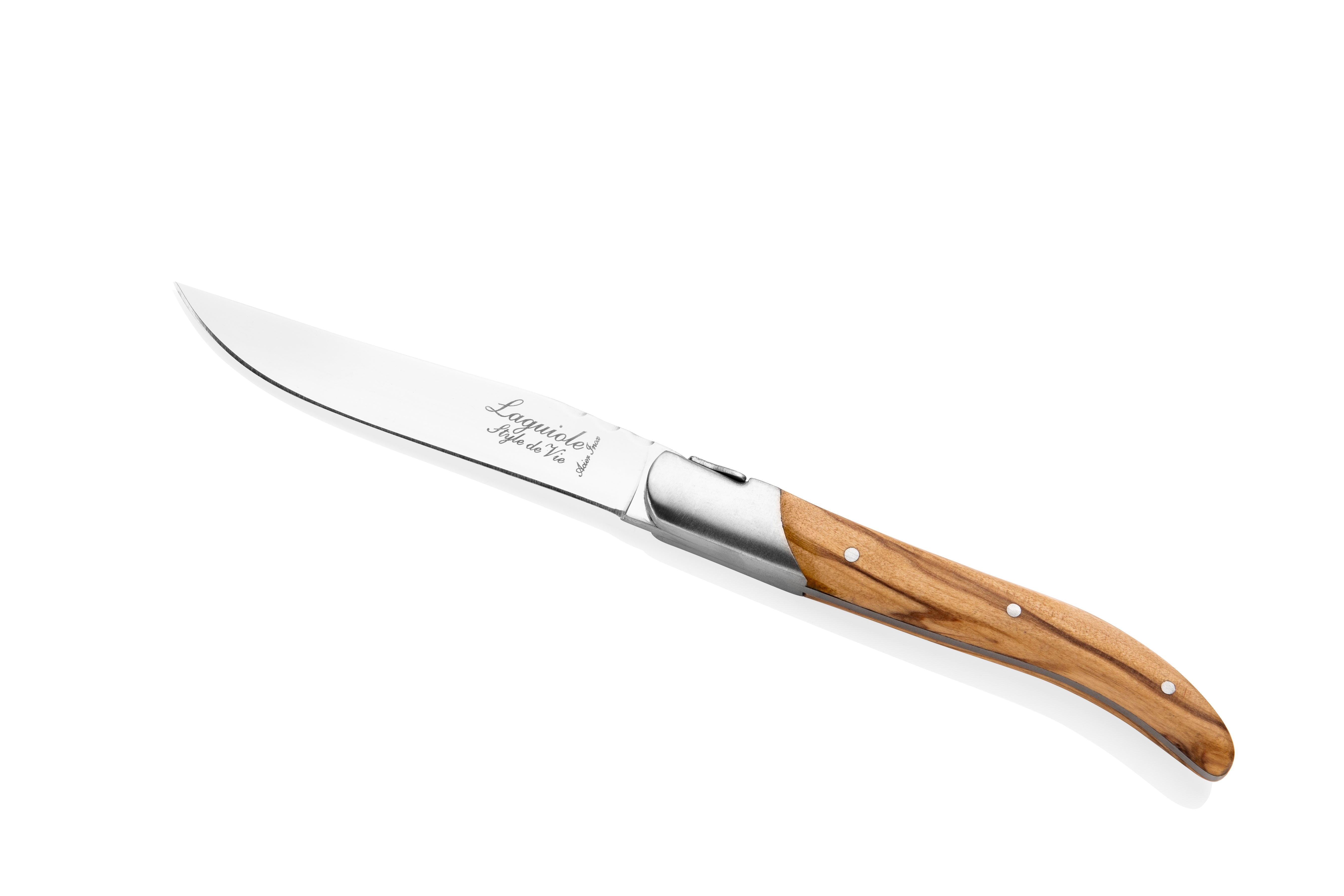 Laguiole Style de Vie Luxury Line Steakmessen 6-delig - Olijfhout