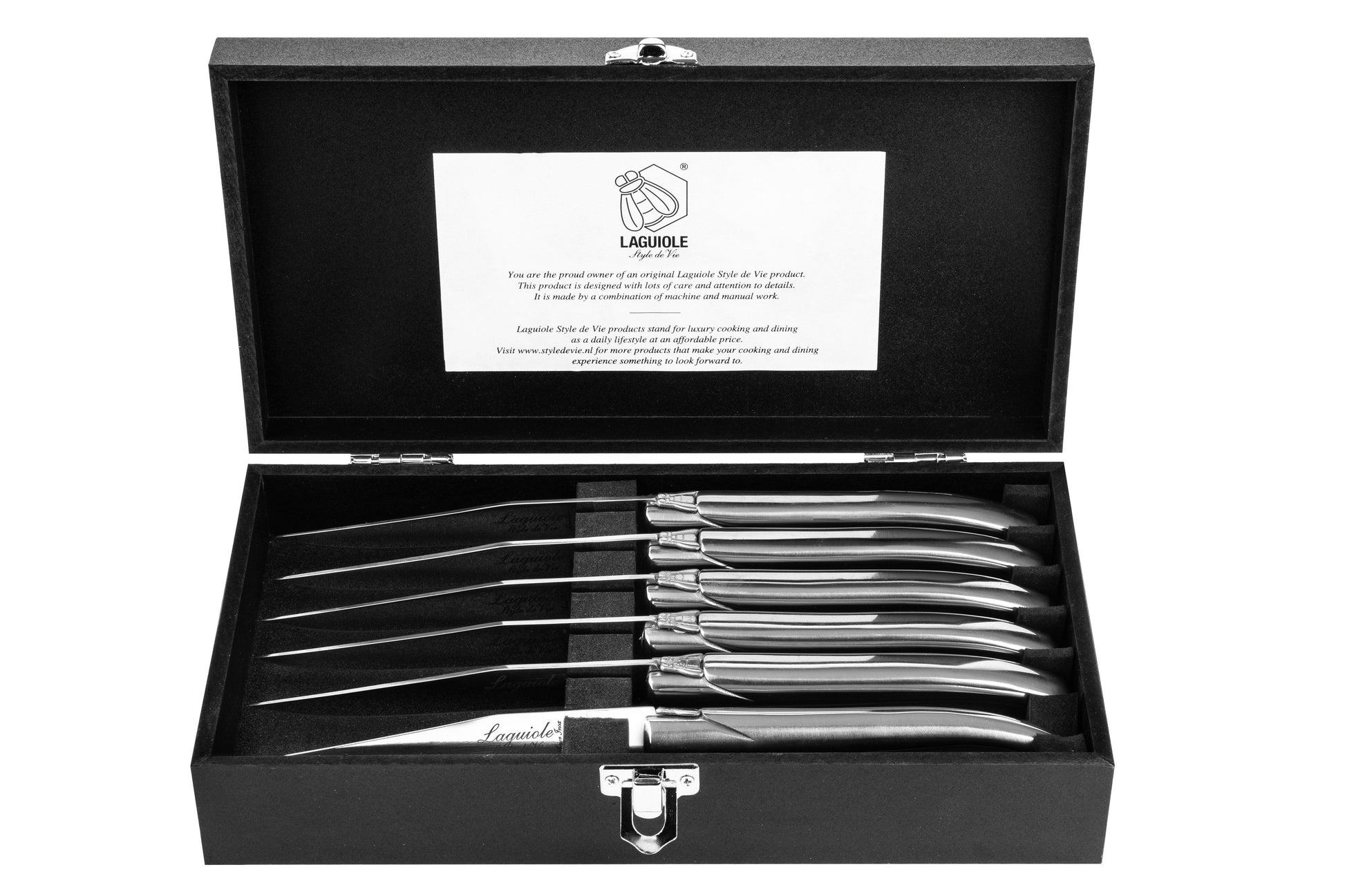 Laguiole Style de Vie Luxury Line Steakmessen 6-delig - Staal