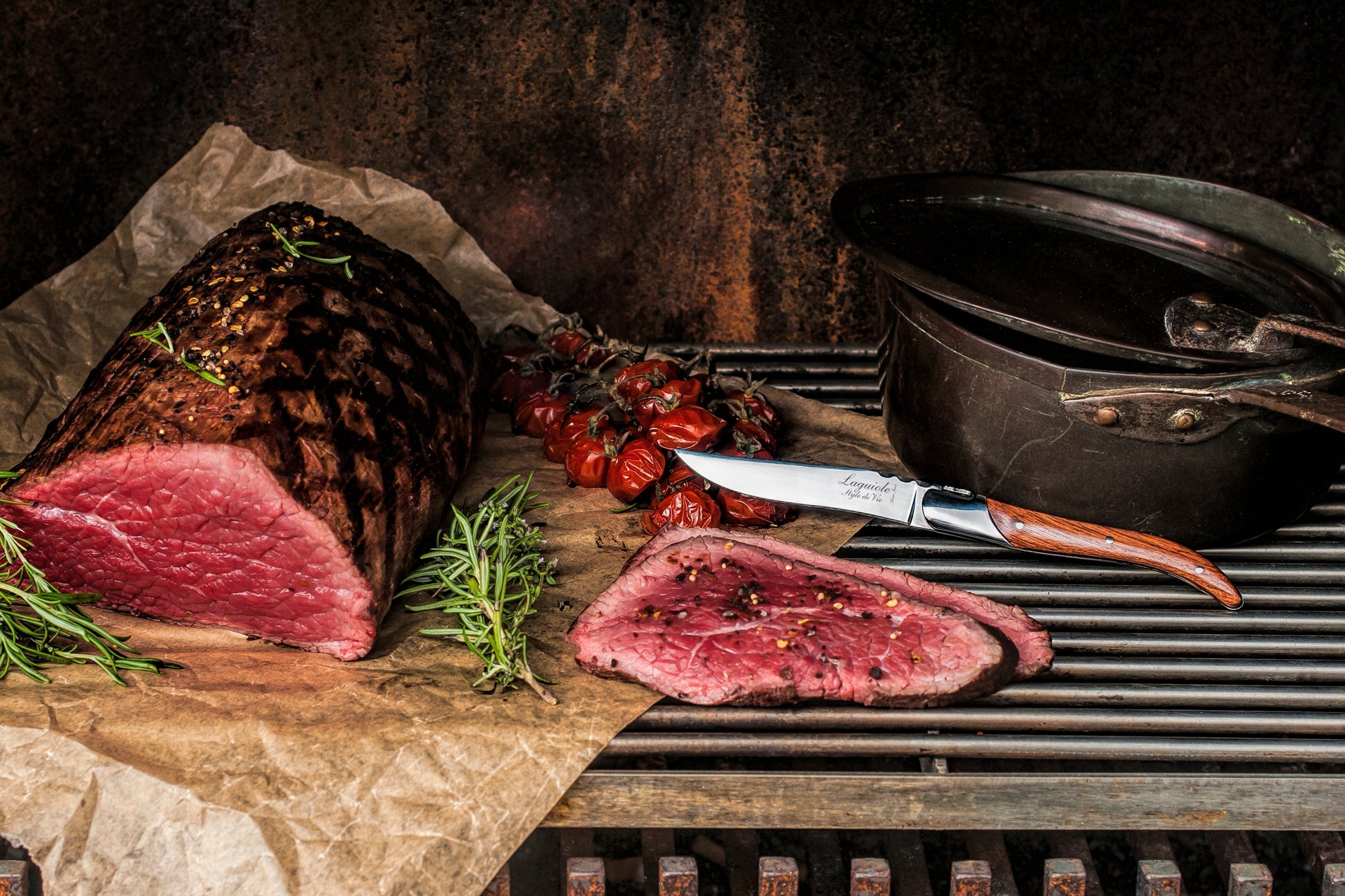 Laguiole Style de Vie Luxury Line Steakmessen 6-delig - Rozenhout