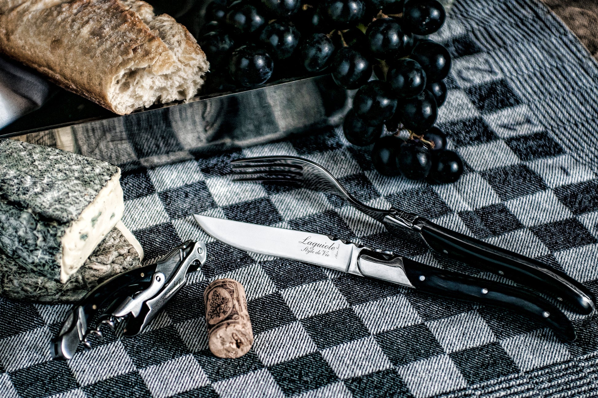 Laguiole Style de Vie Luxury Line Steakmessen 6-delig - Zwart Ebbenhout