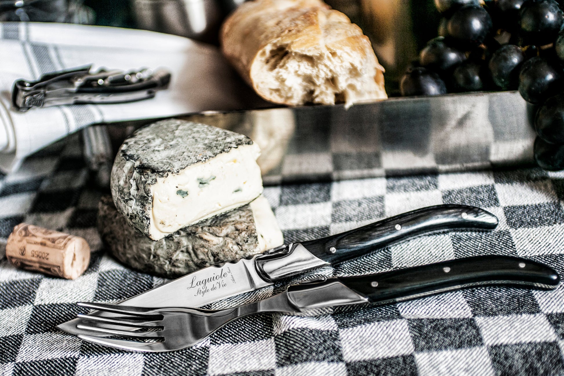 Laguiole Style de Vie Luxury Line Steakmessen 6-delig - Zwart Ebbenhout