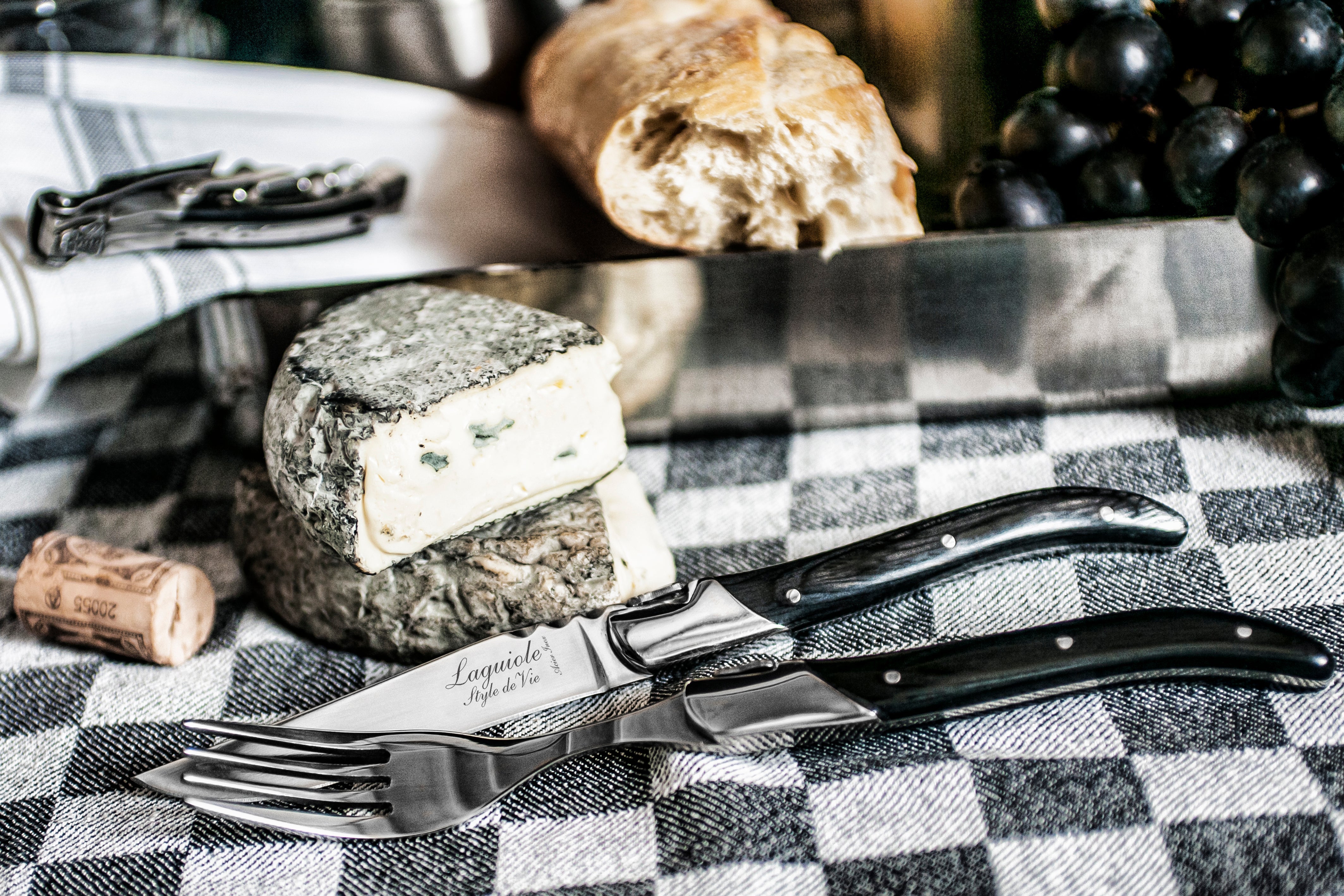 Laguiole Style de Vie Luxury Line Steakmessen 6-delig - Zwart Ebbenhout