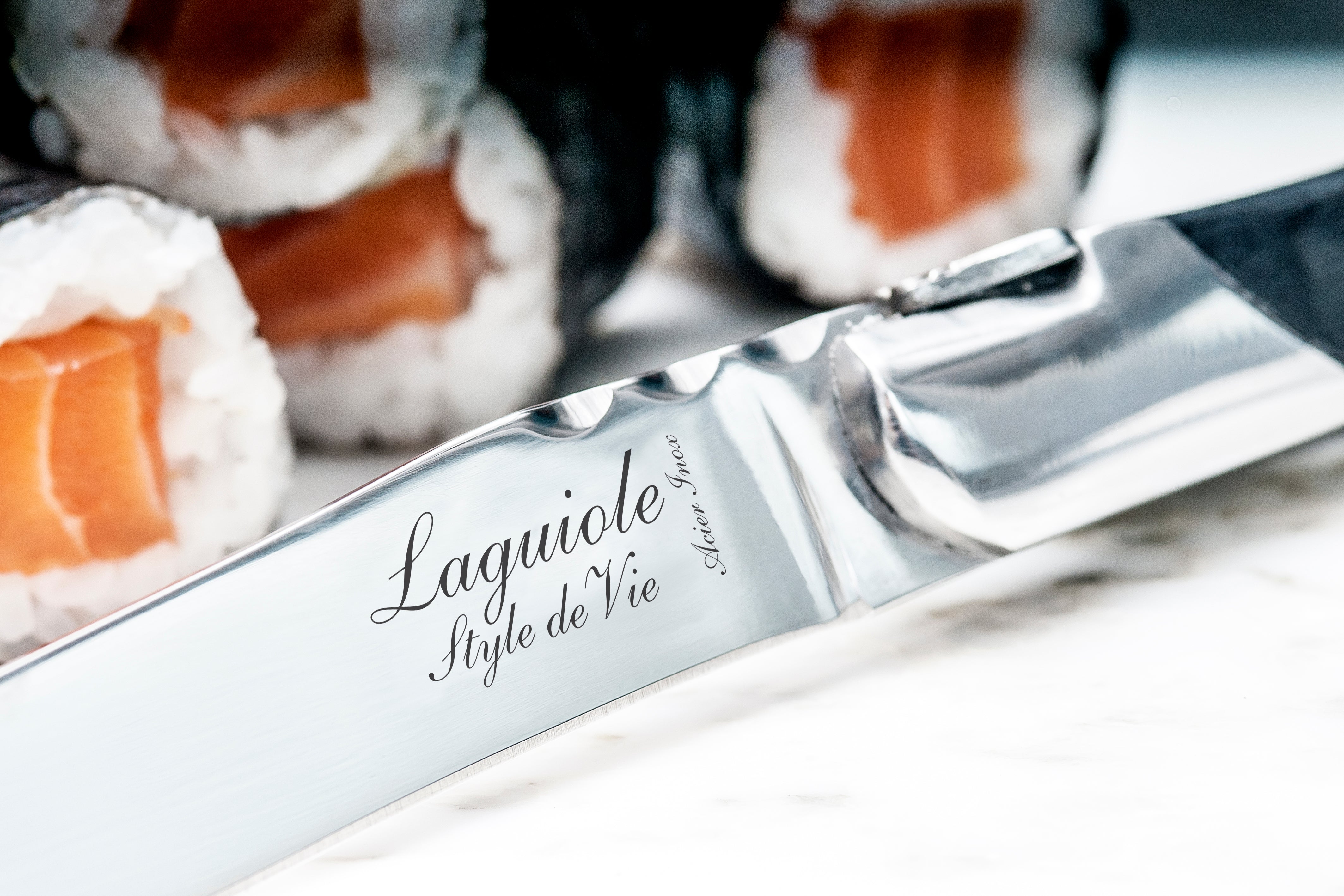Laguiole Style de Vie Luxury Line Steakmessen 6-delig - Zwart Ebbenhout