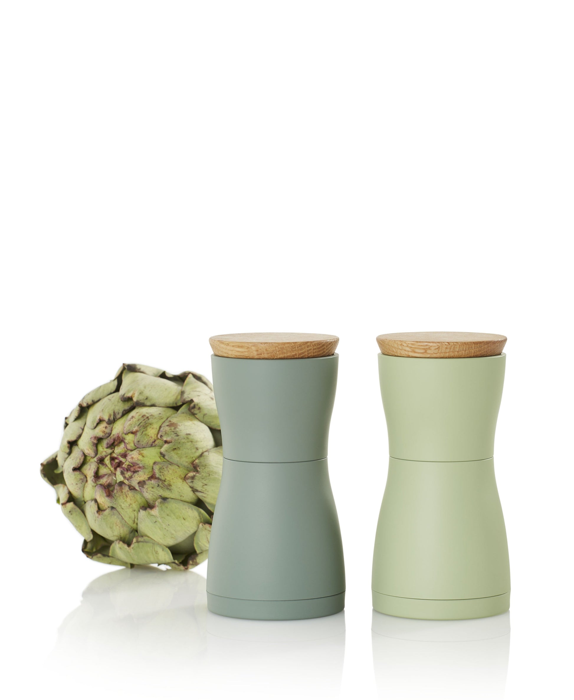 AdHoc Twin Peper- en Zoutmolen Groen - 13 cm
