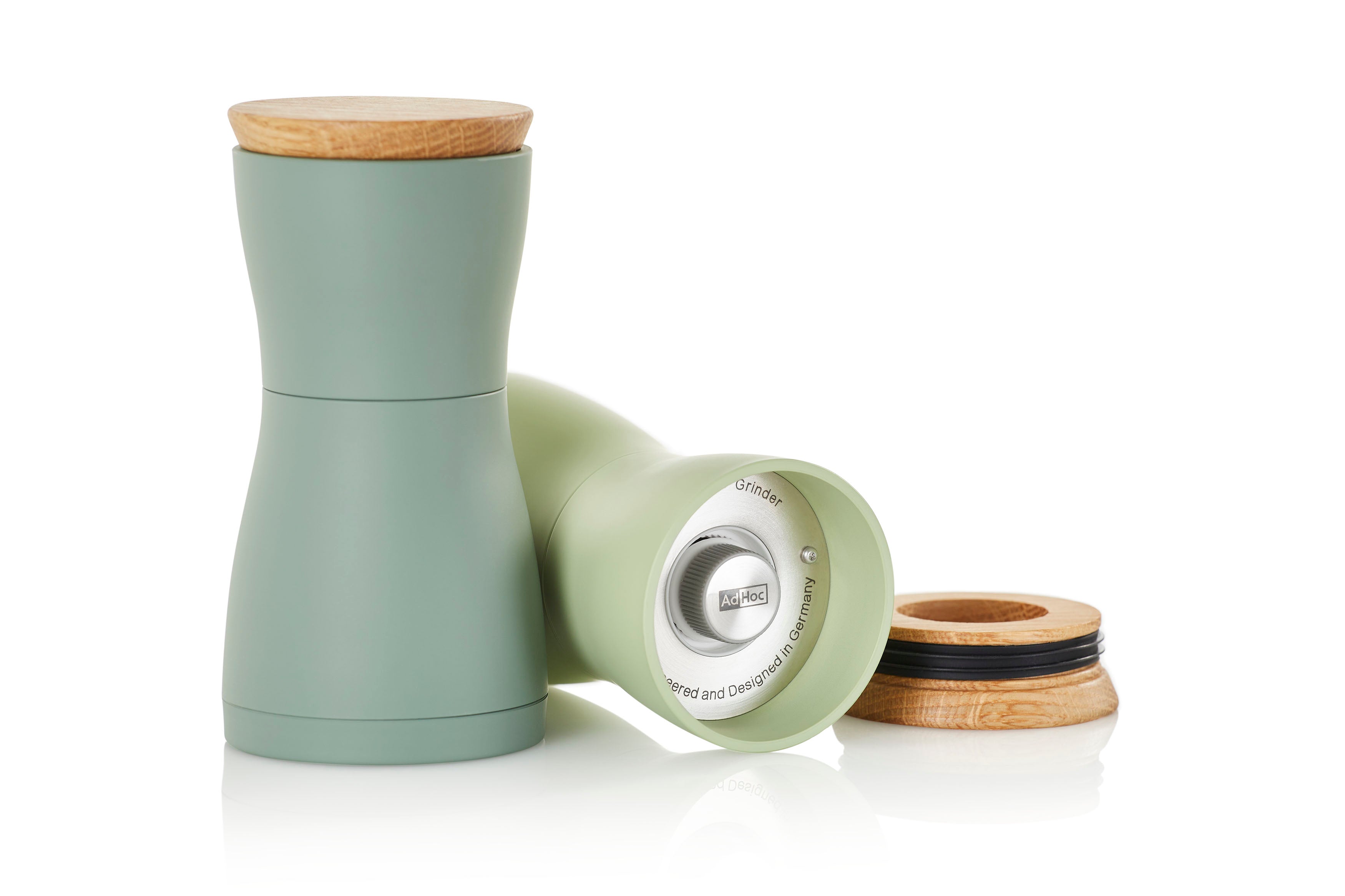AdHoc Twin Peper- en Zoutmolen Groen - 13 cm