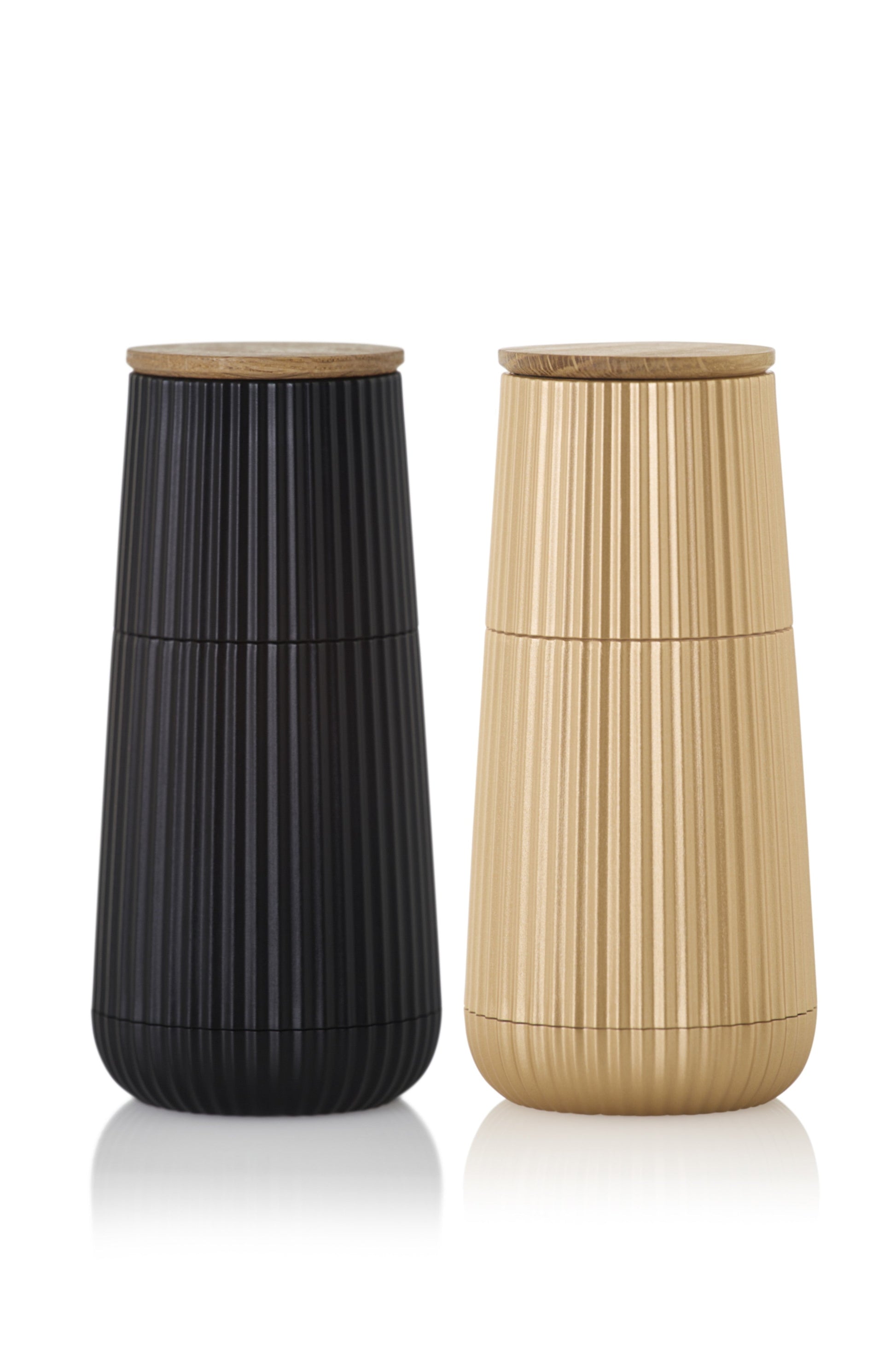 AdHoc Scape Peper- en Zoutmolen Zwart en Goud - 13 cm