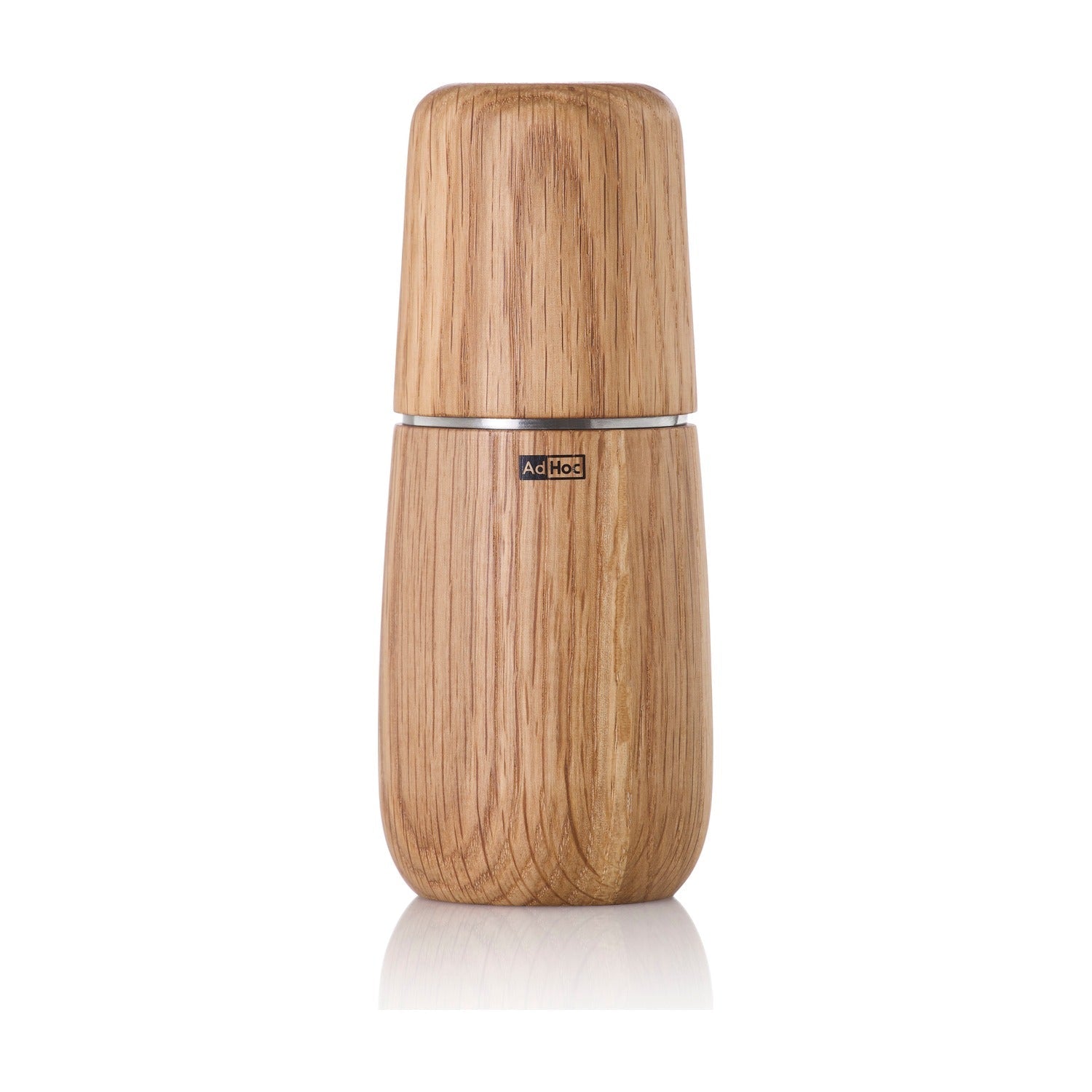 AdHoc Yono Peper- en Zoutmolen Eikenhout - 15 cm op witte achtergrond