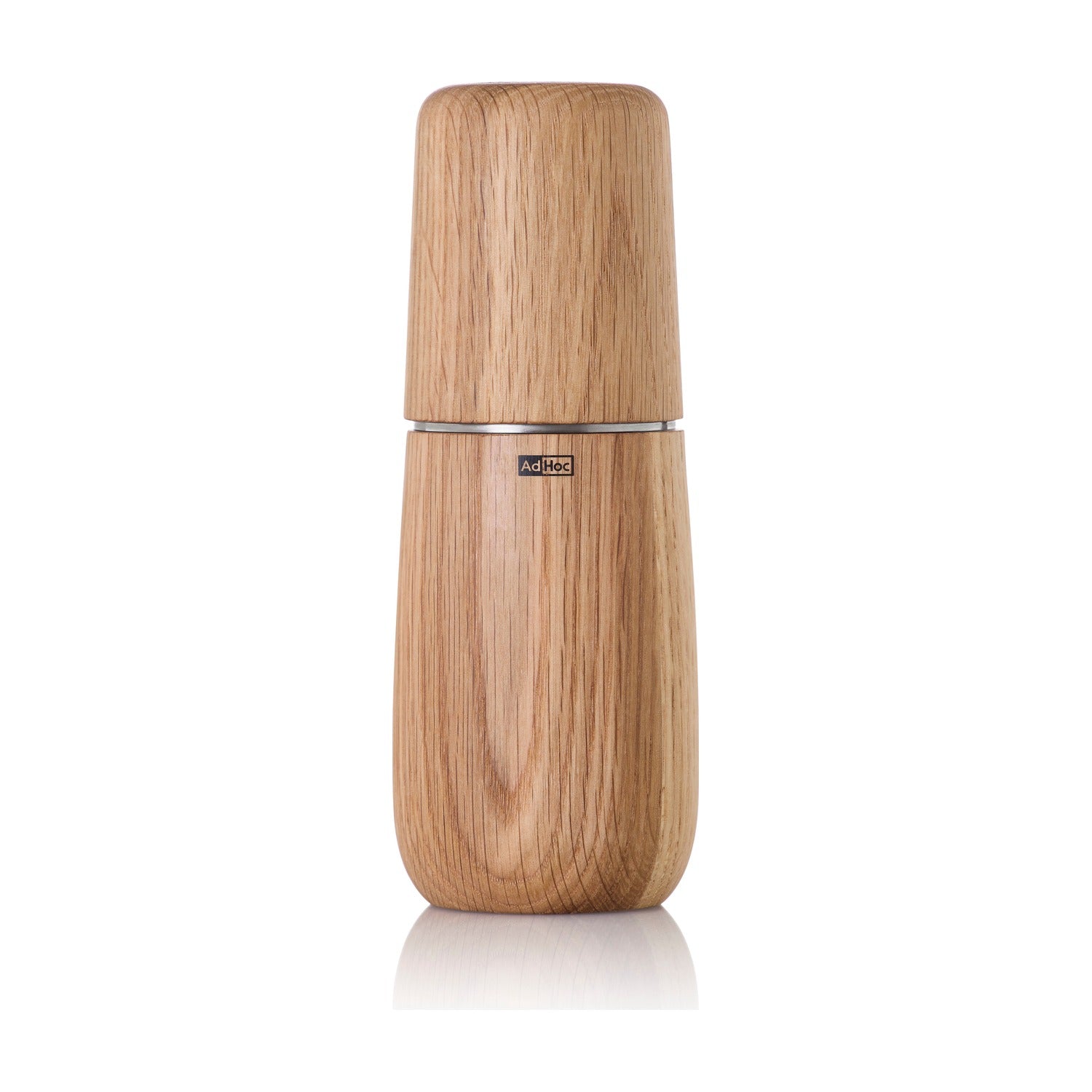AdHoc Yono Peper- en Zoutmolen Eikenhout - 18 cm op witte achtergrond
