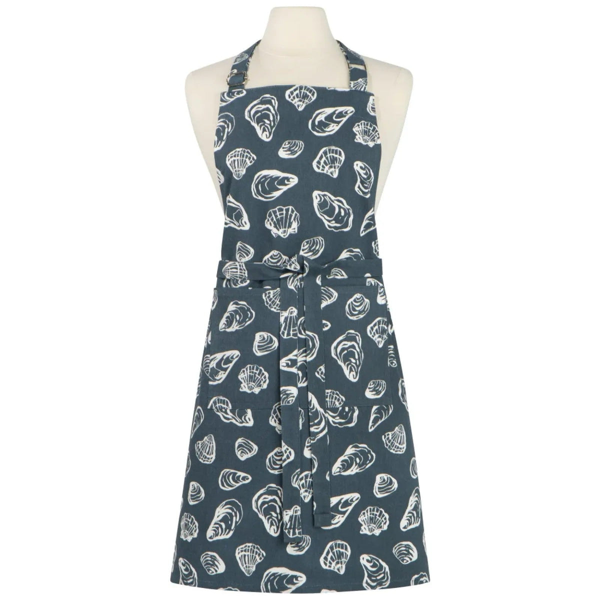 Now Designs Keukenschort - Shellfish op witte achtergrond