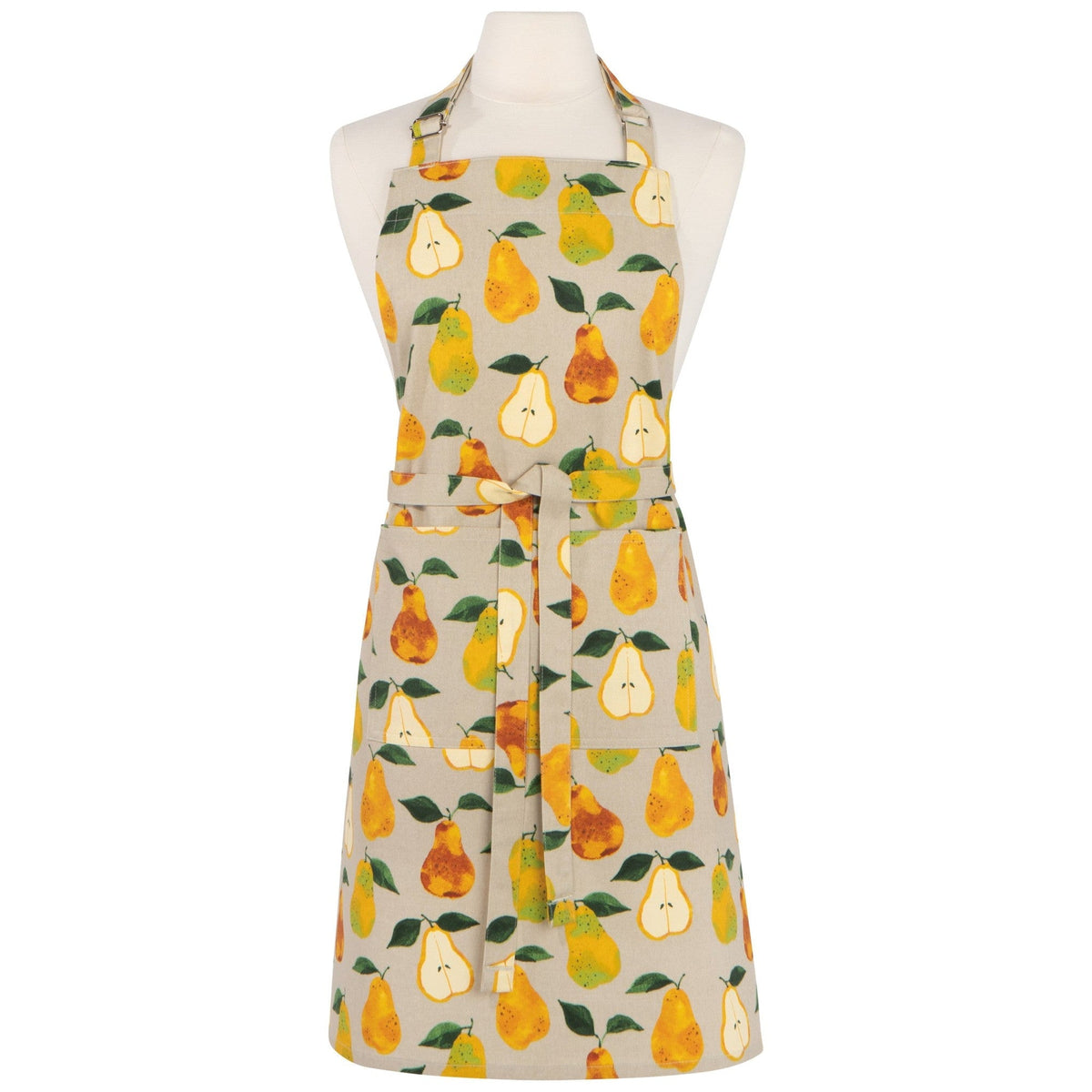 Now Designs Keukenschort - Heritage Pear op witte achtergrond