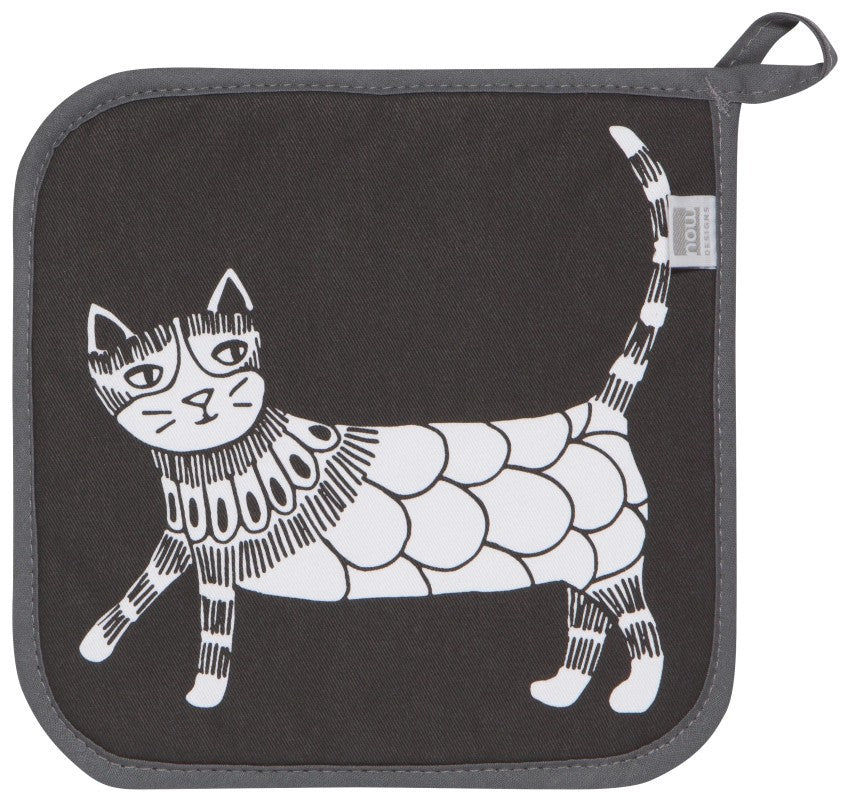 Now Designs Pannenlap - Purr Party op witte achtergrond