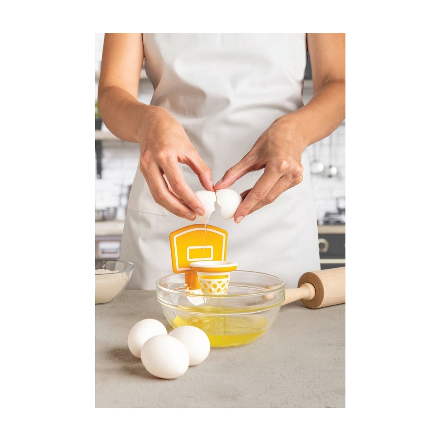 Ototo Dunk N Egg Eierscheider, sfeerbeeld