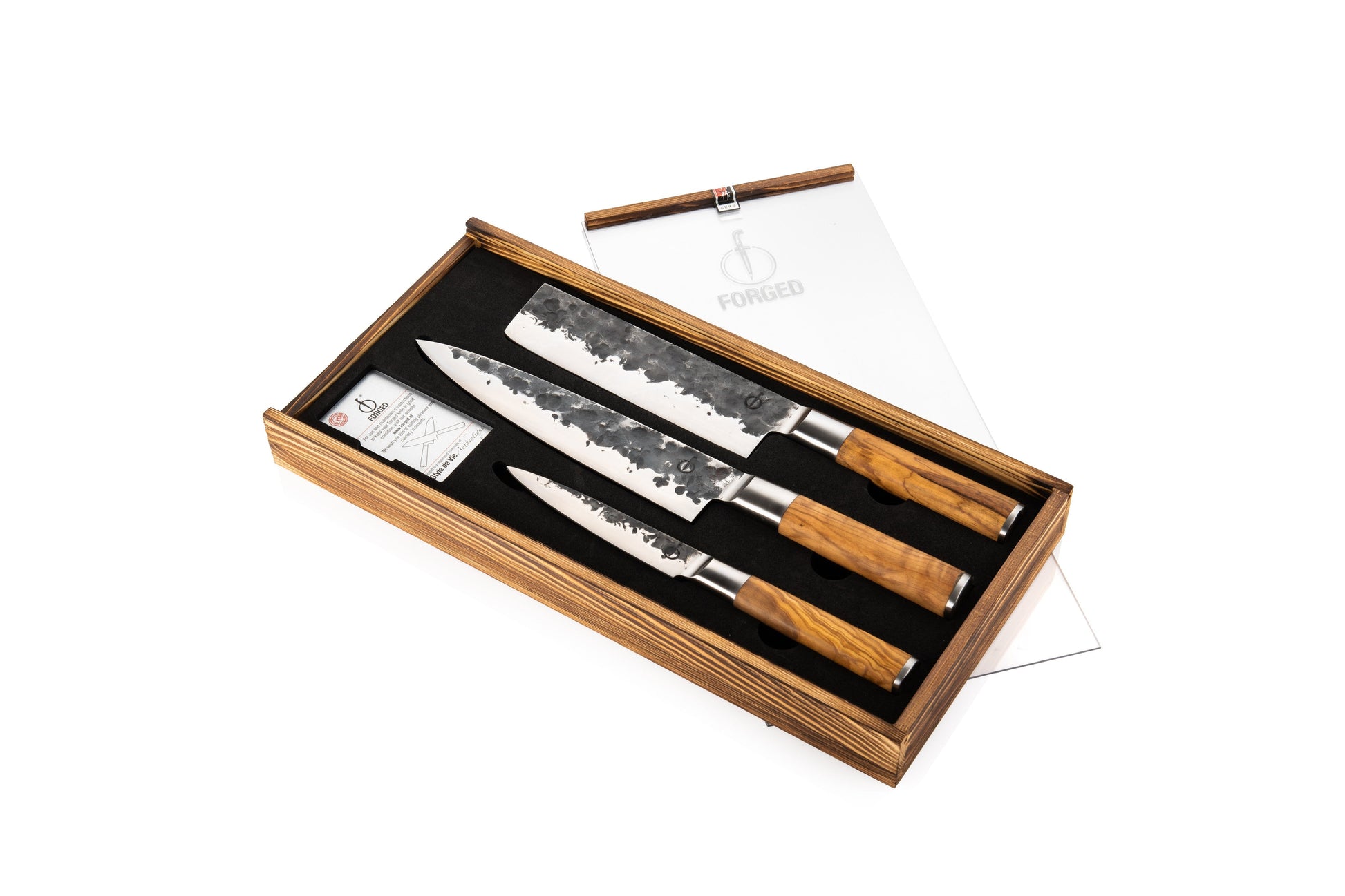 Forged Olive Messenset 3-delig op witte achtergrond