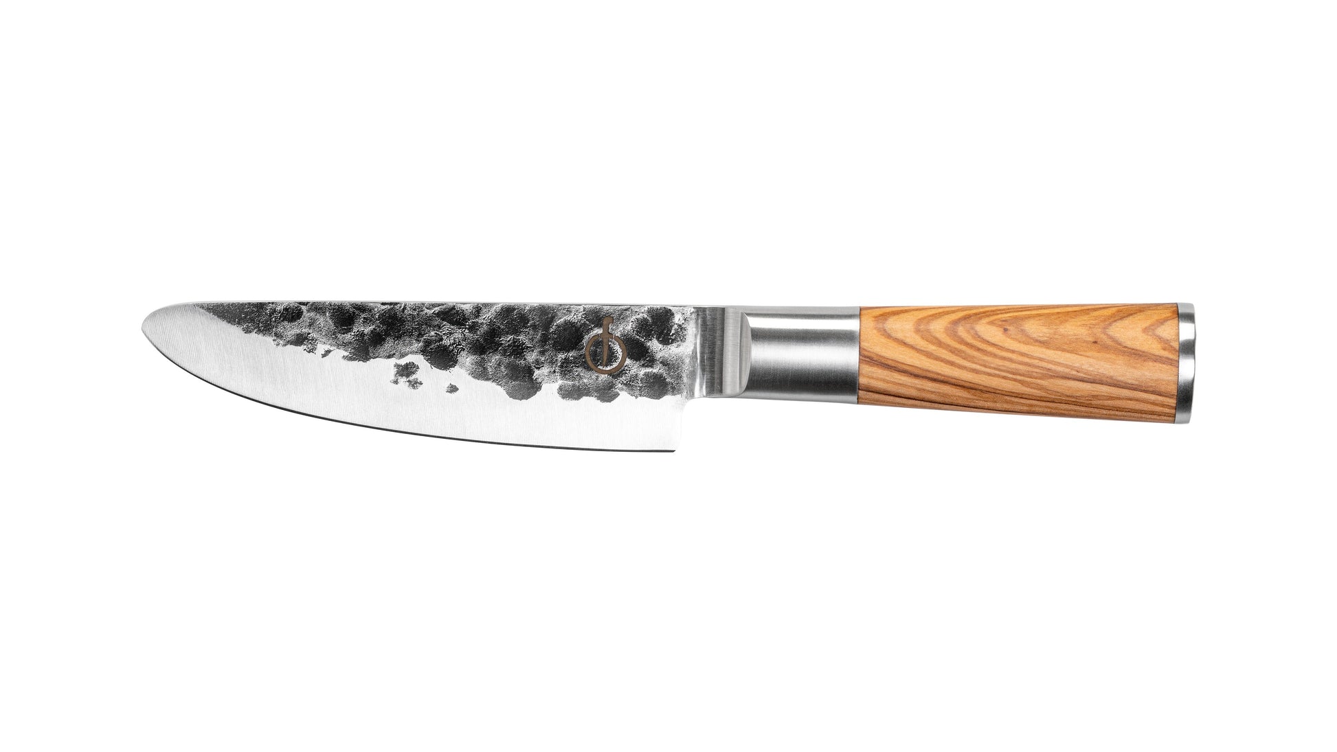 Forged Olive Kinderkoksmes op witte achtergrond