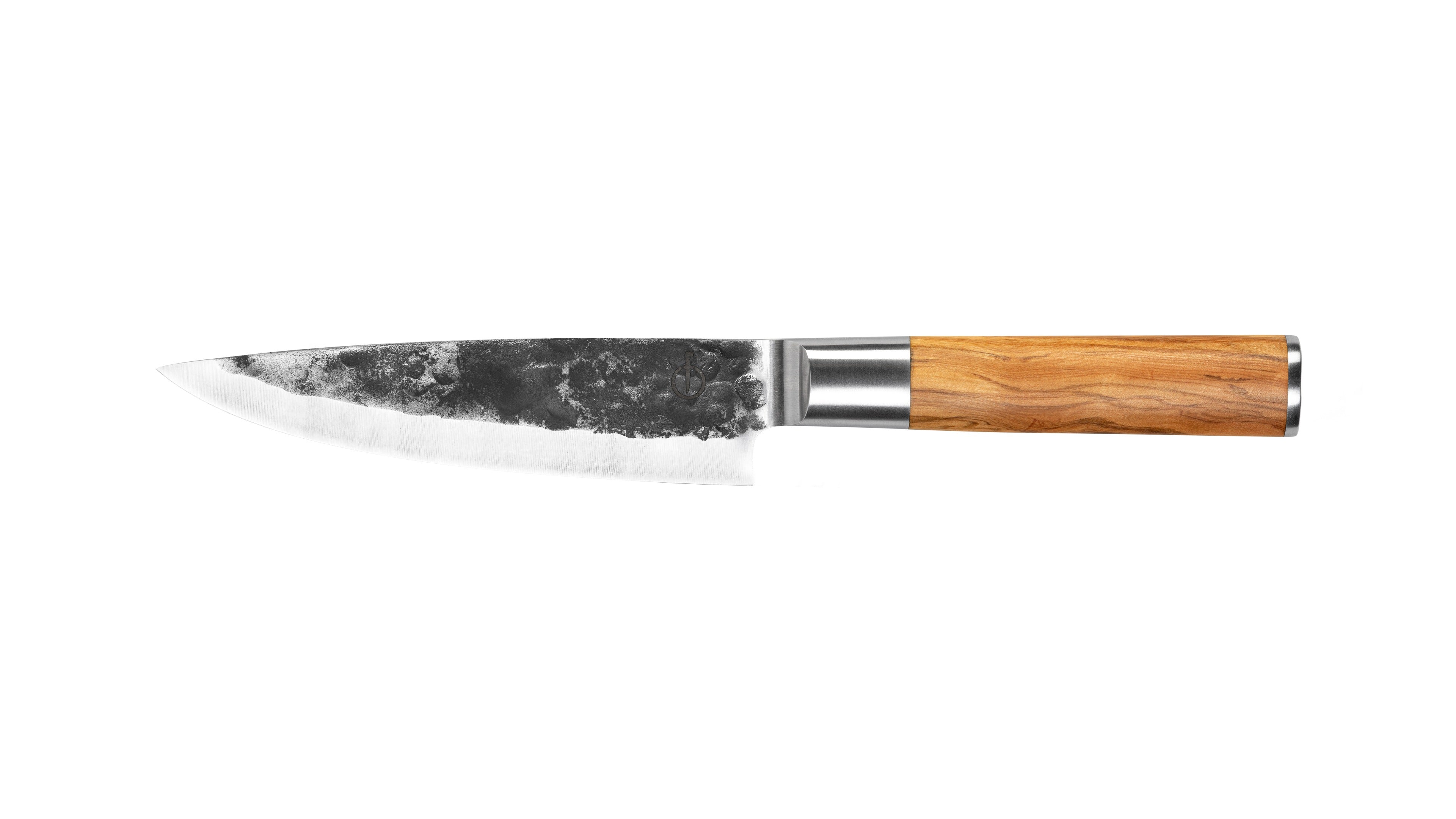 Forged Olive Koksmes - 16 cm op witte achtergrond