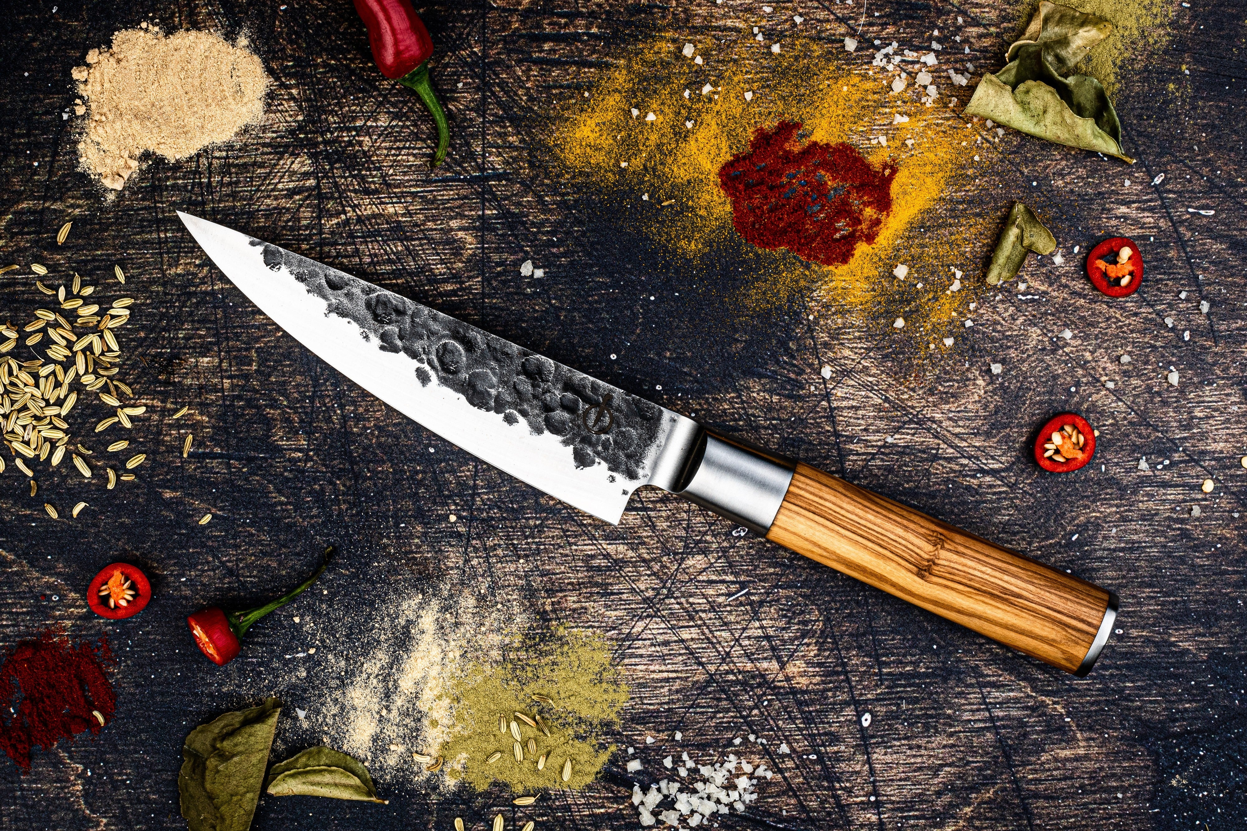 Forged Olive Koksmes - 16 cm